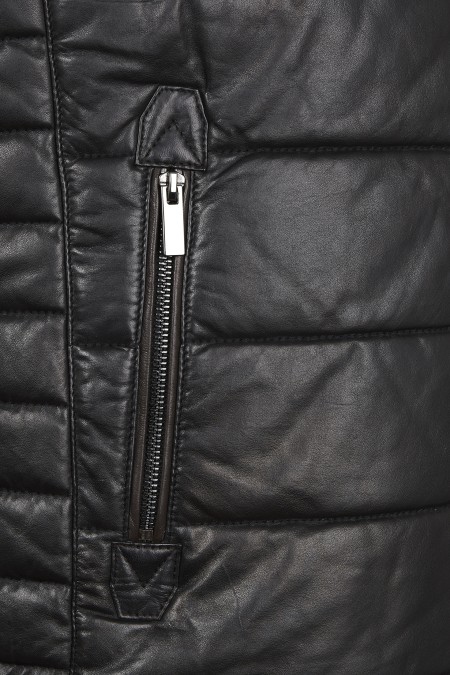 Colete em pele Safari