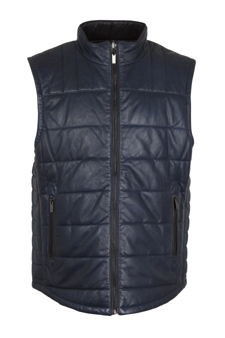 Colete em pele Safari