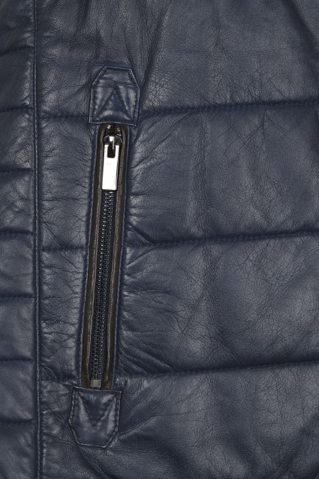 Colete em pele Safari