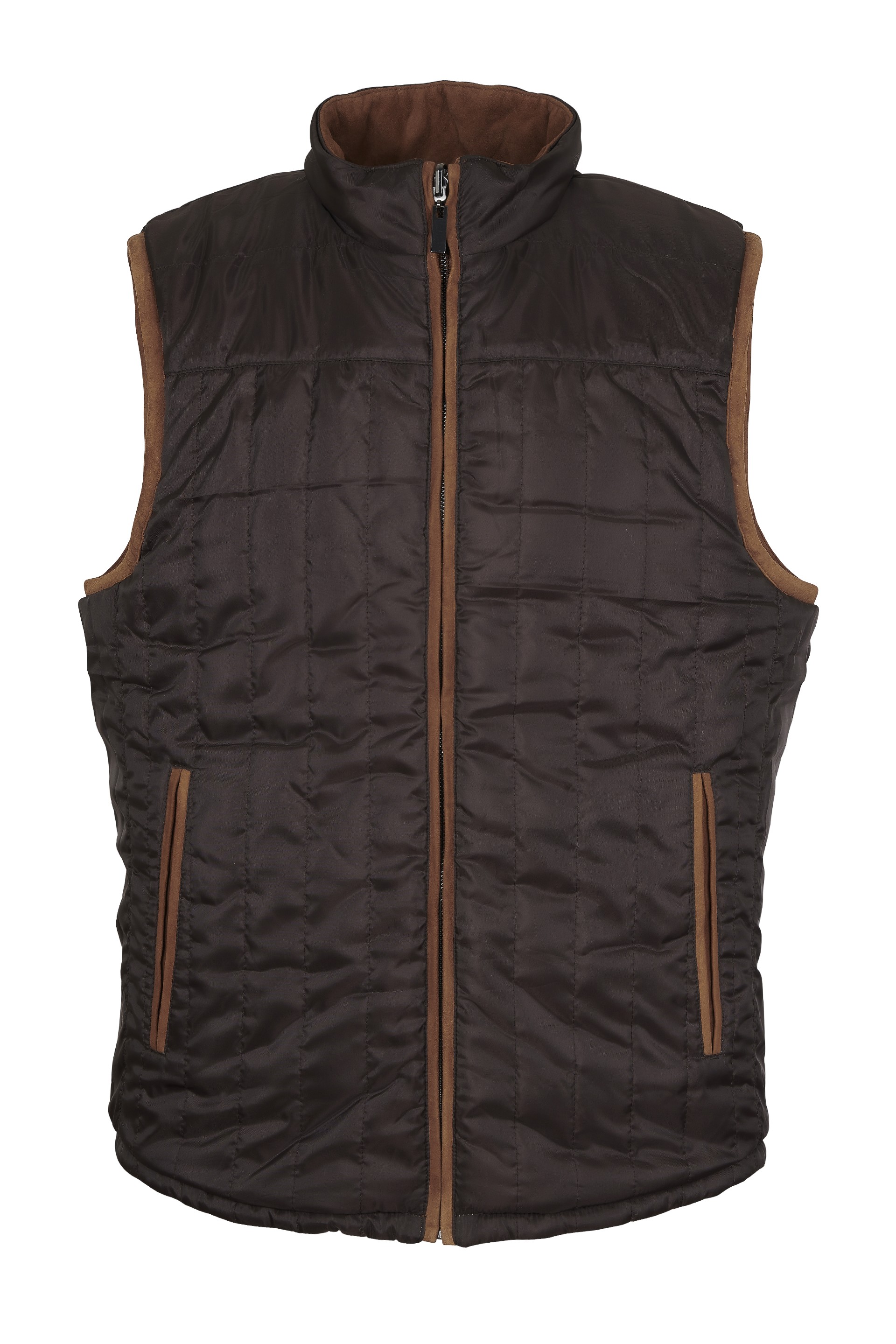 Colete em pele Safari