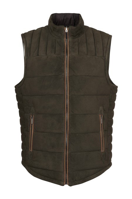 Colete em pele Safari