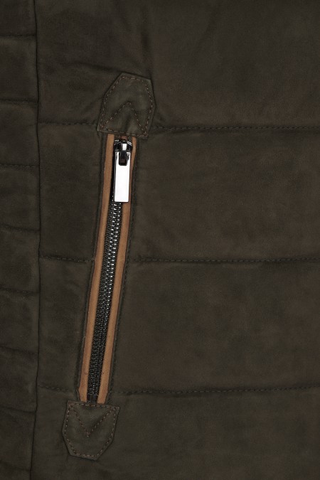 Colete em pele Safari