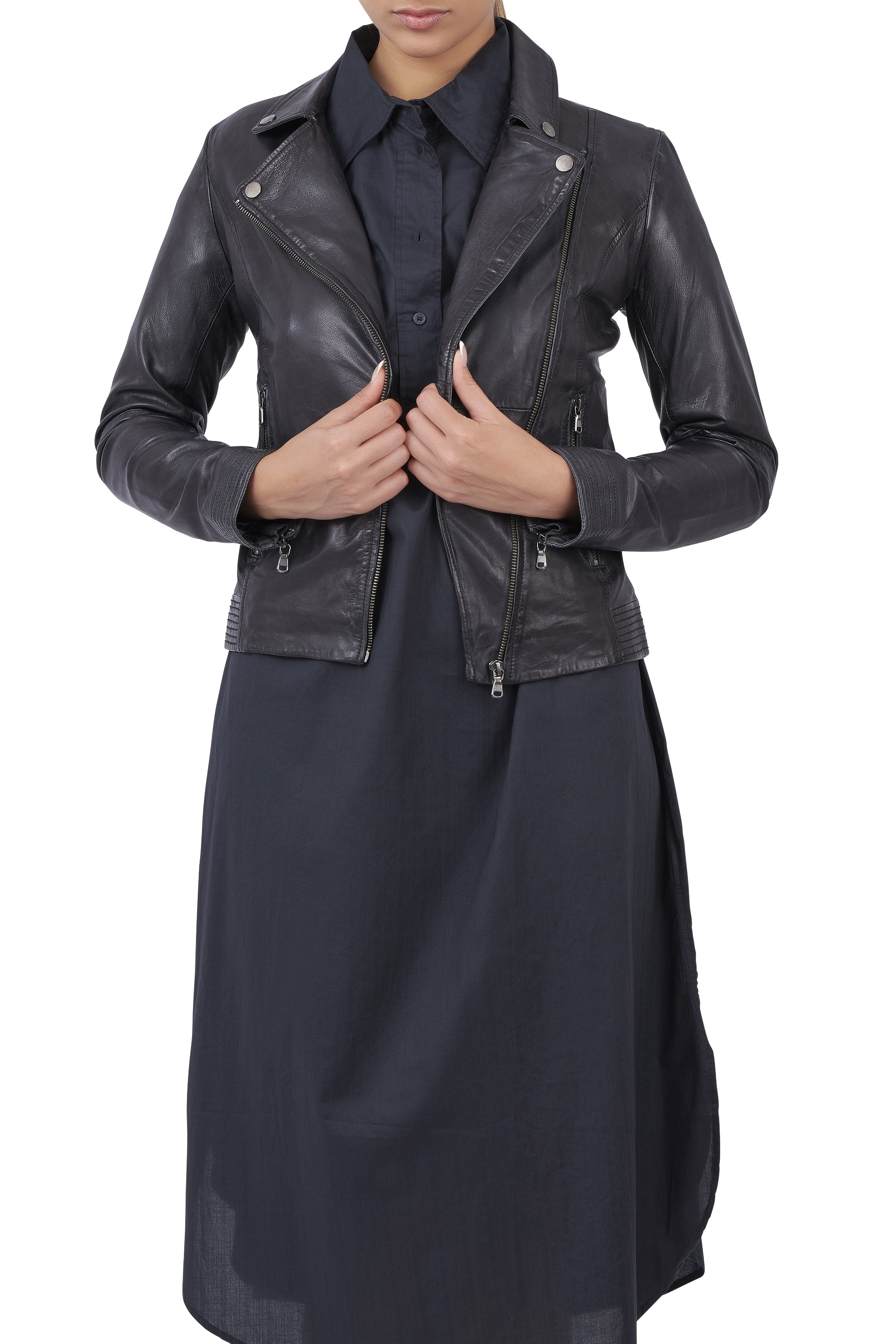 Blusão em pele Lucina