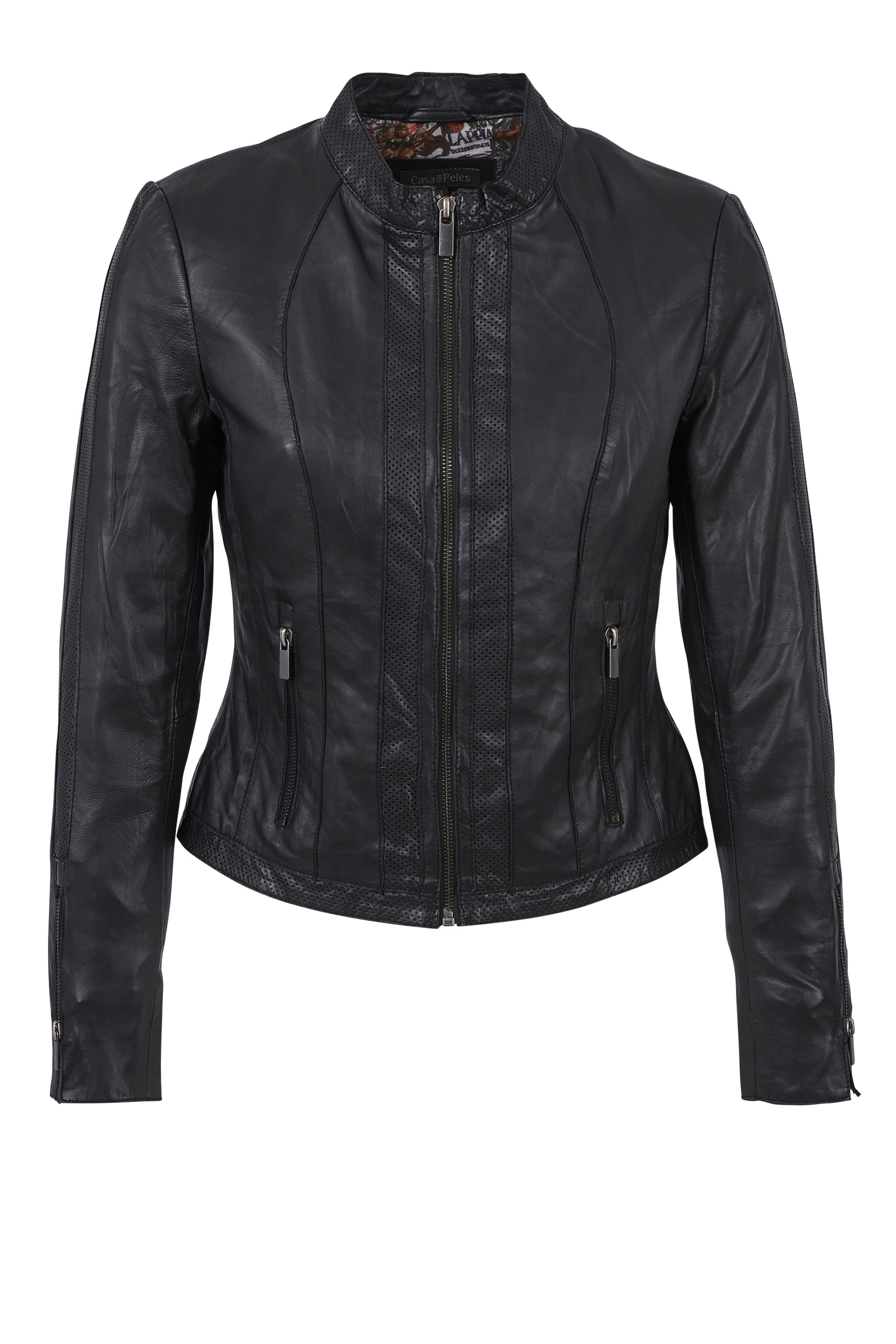 Blusão em pele Stefanie