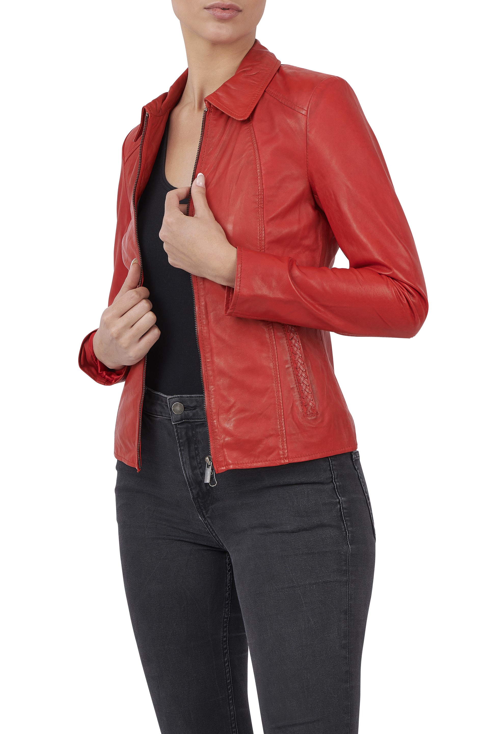 Blusão em pele Kate