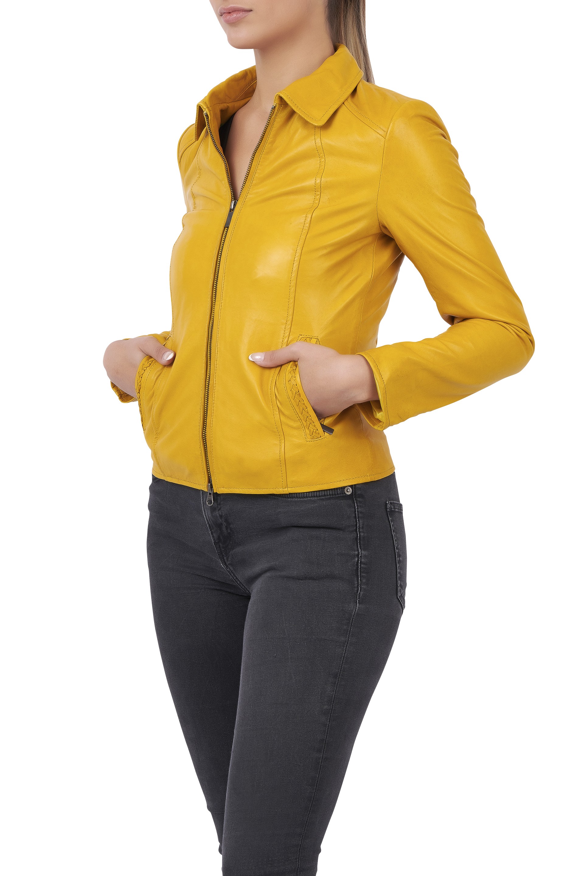 Blusão em pele Kate