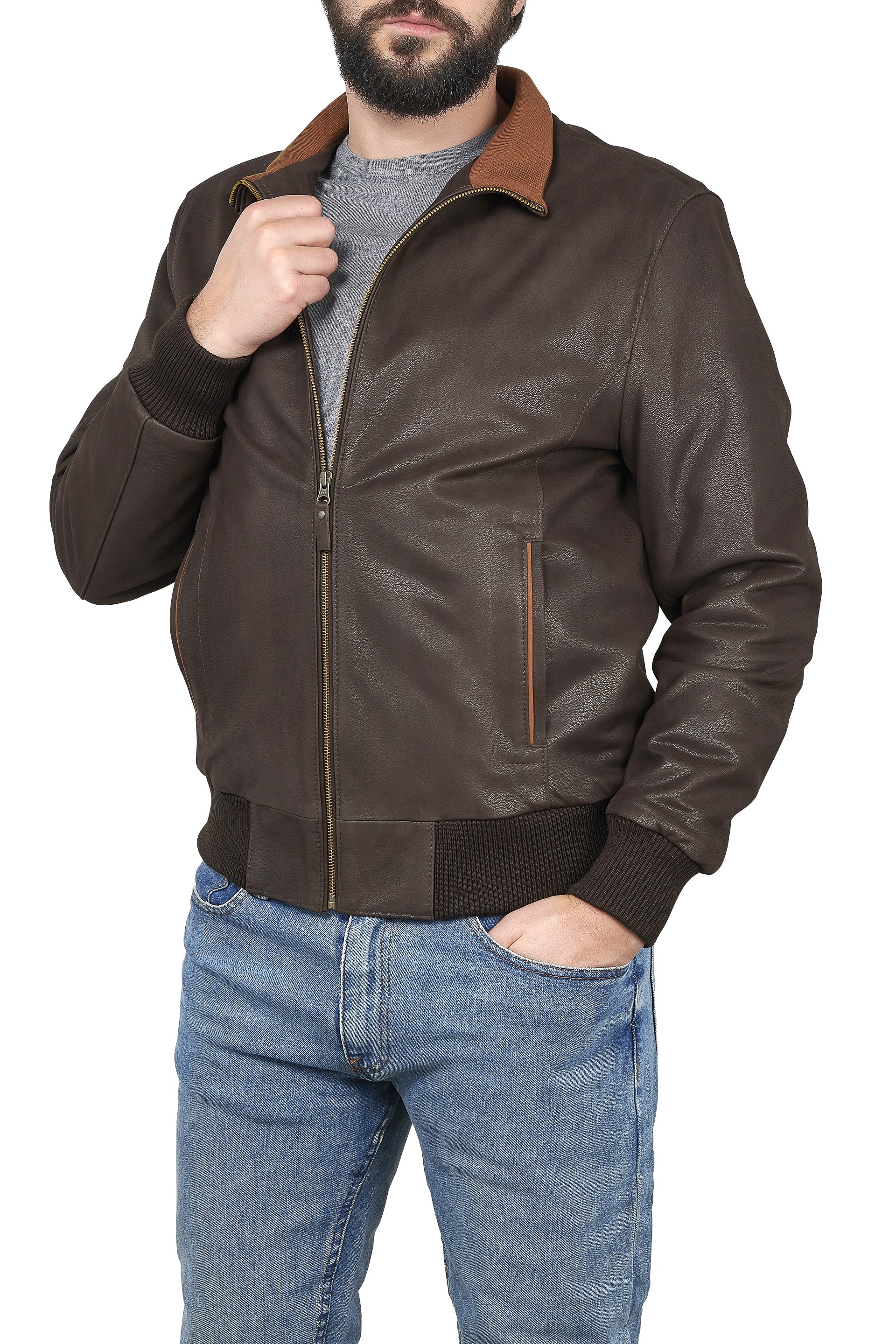 Blusão em pele Ravi