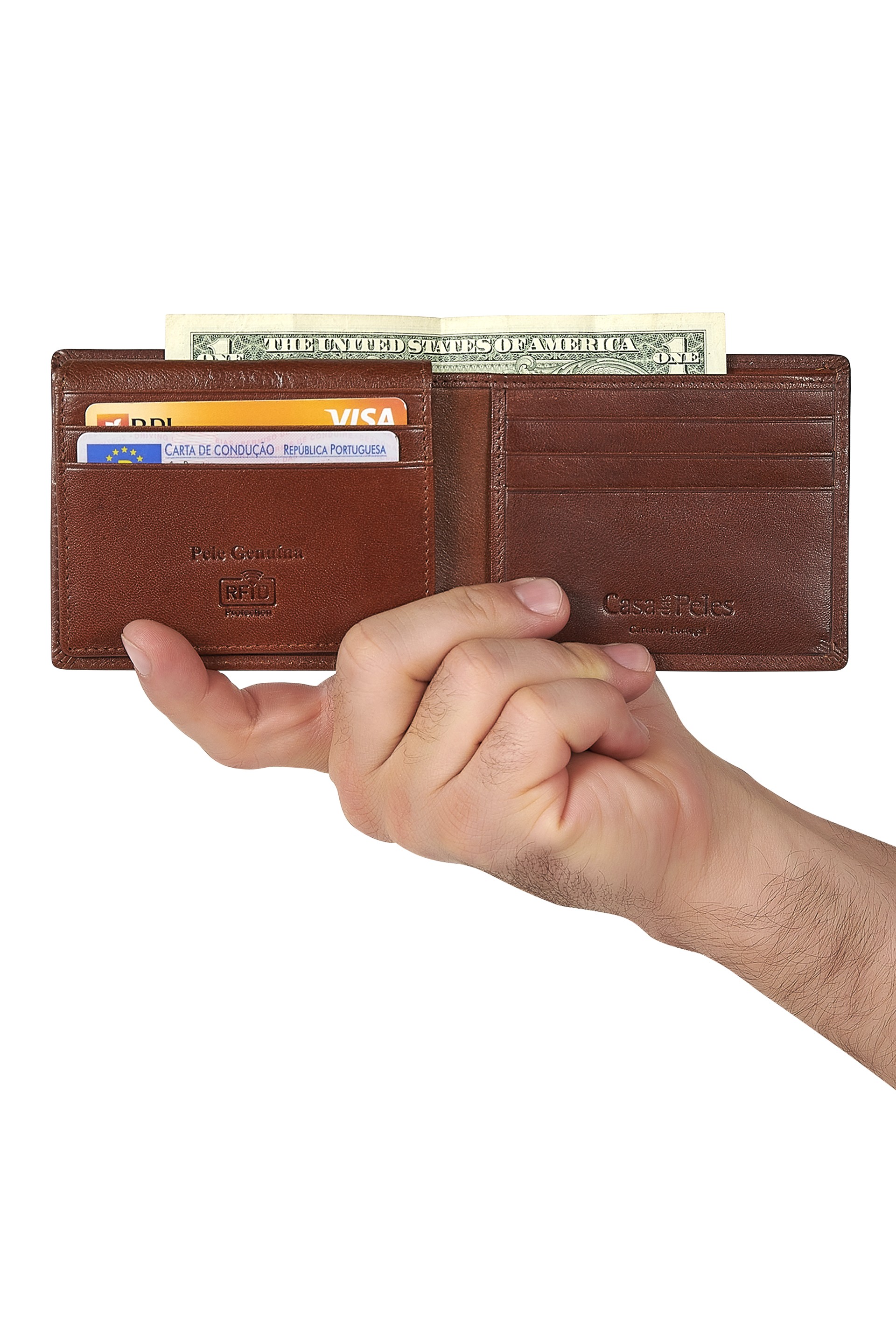 Carteira em pele 016