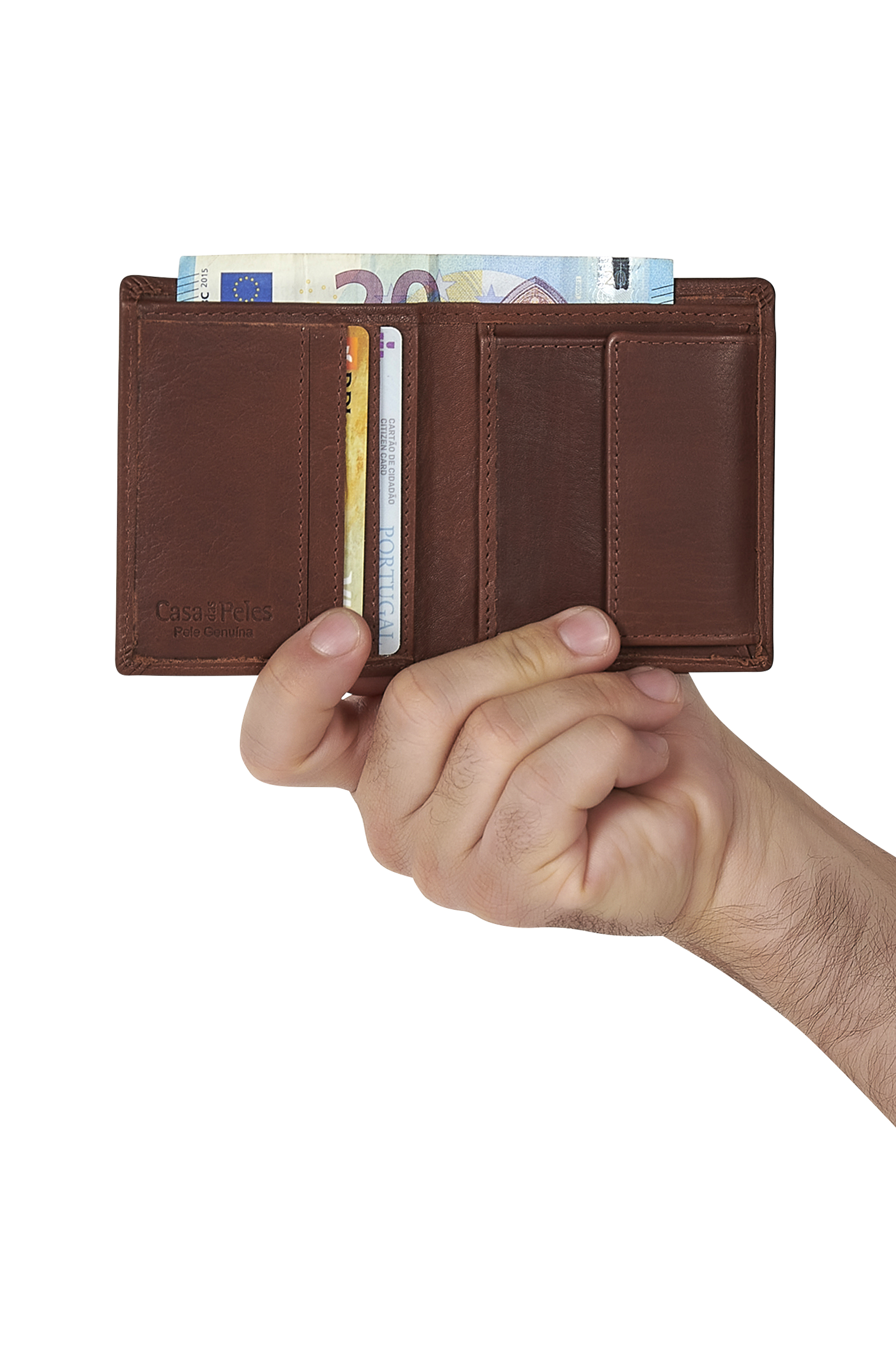 Carteira em pele
