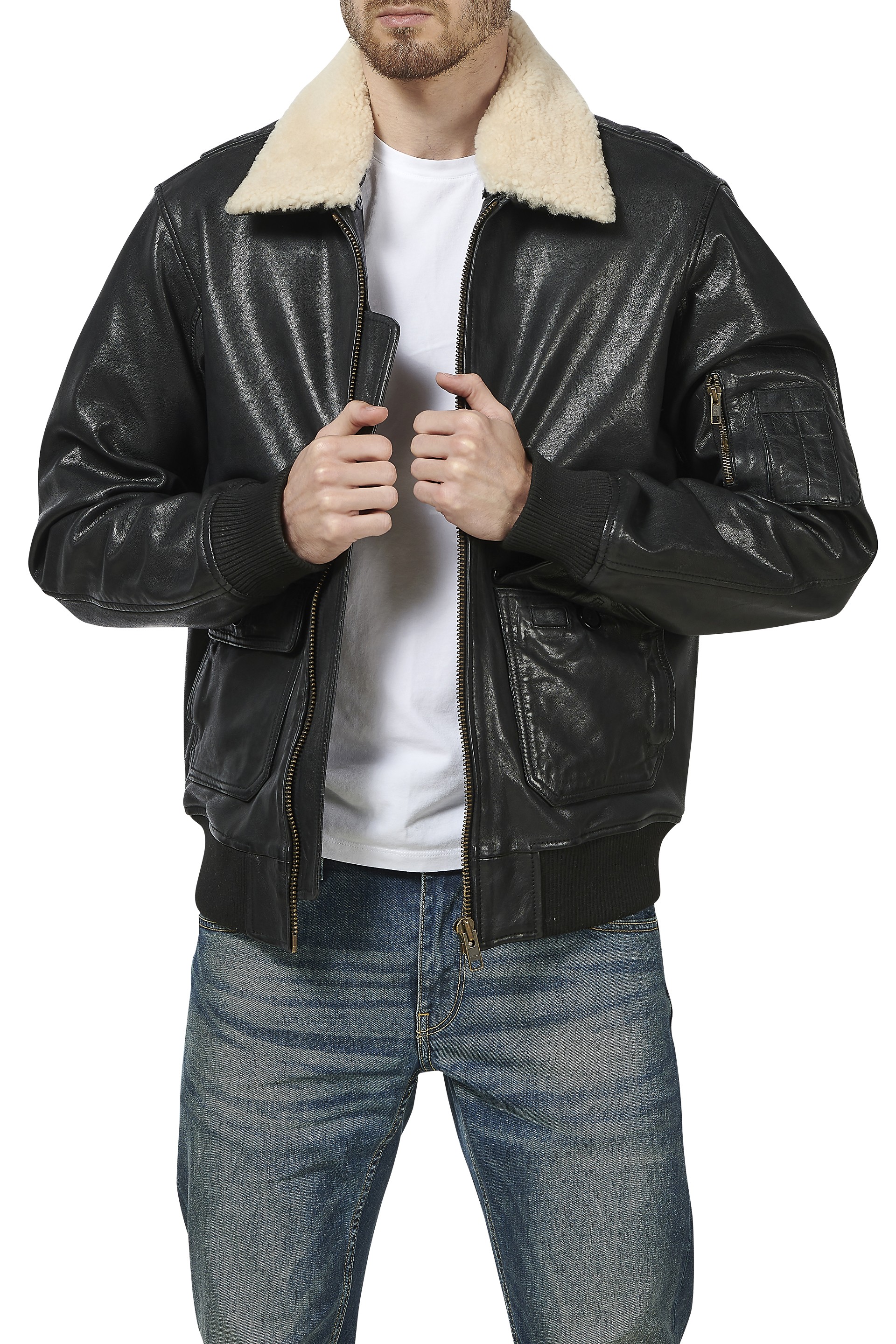 Blusão em pele Thor