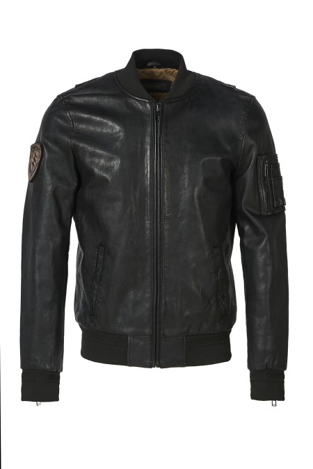 Bluso em pele Flying Sq