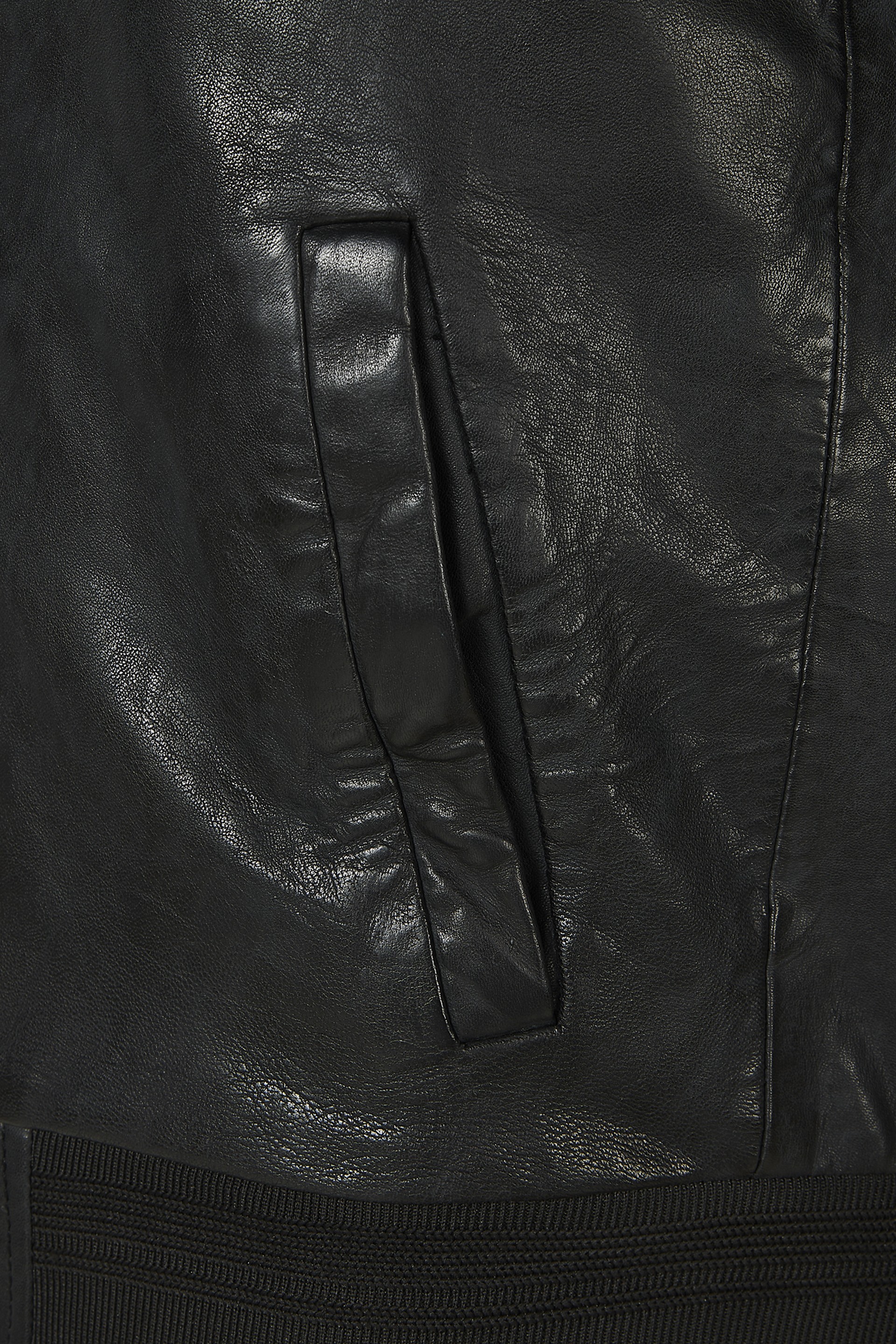 Blusão em pele Flying Sq