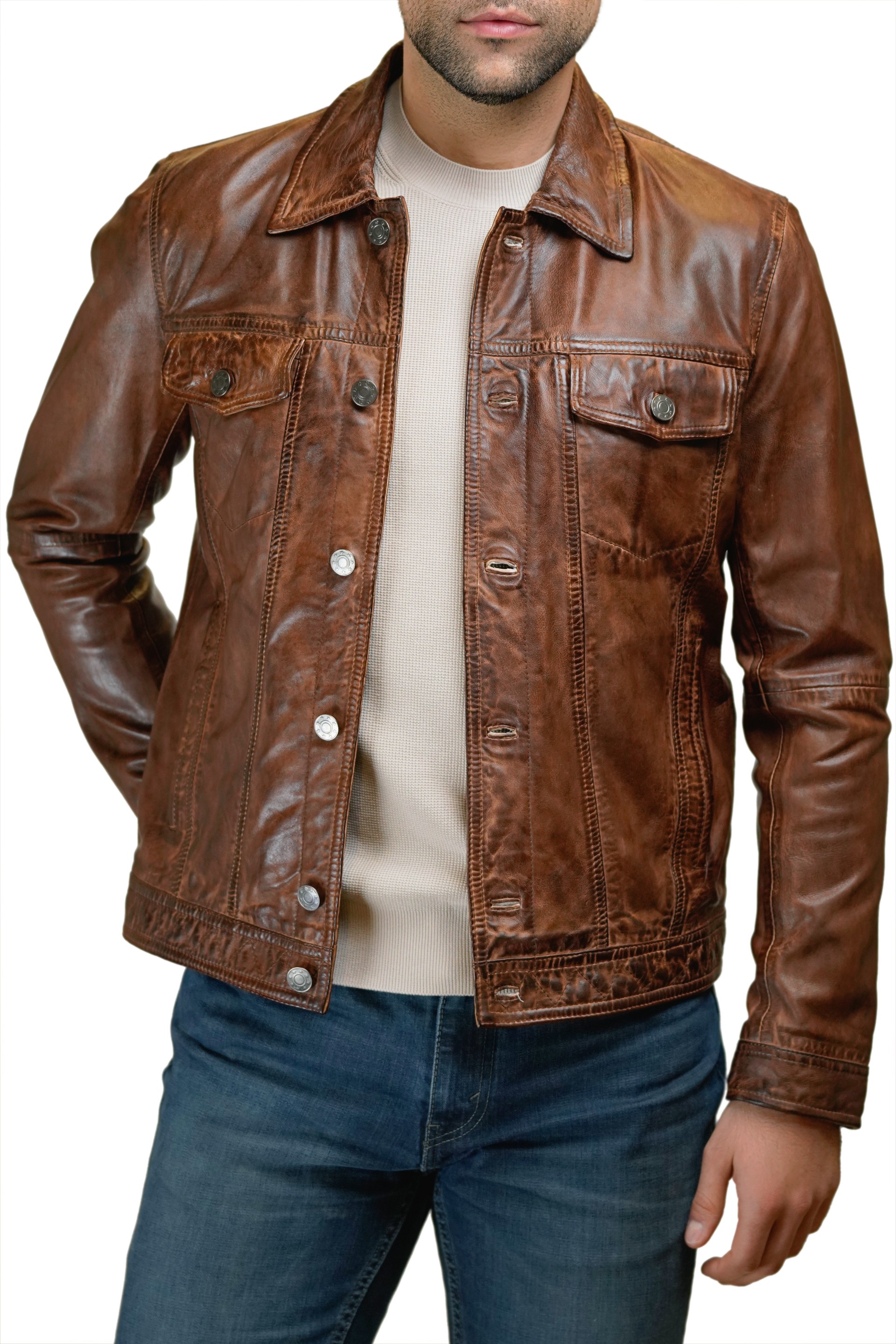 Blusão em pele Ryan