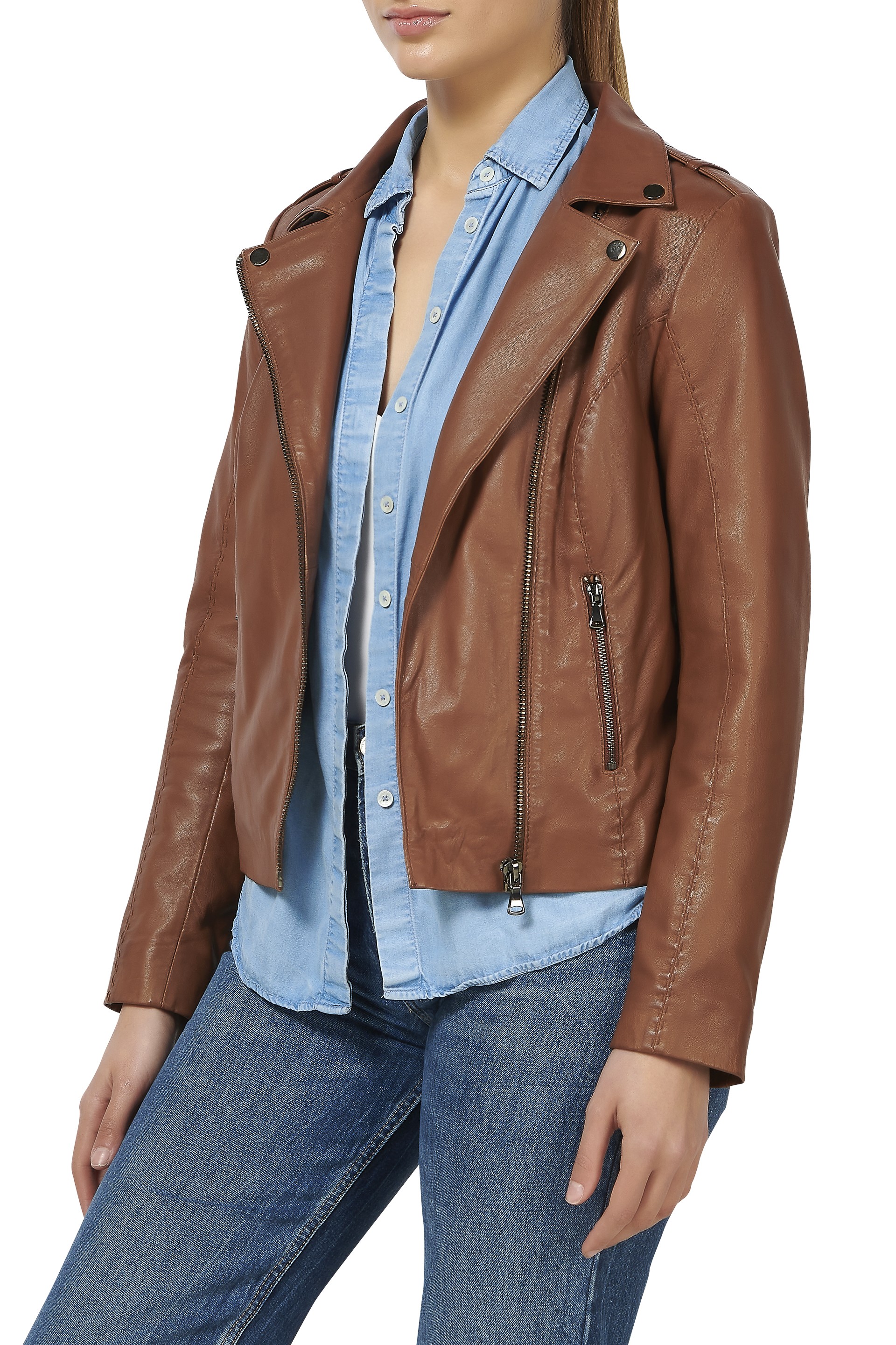 Blusão em pele Sarah