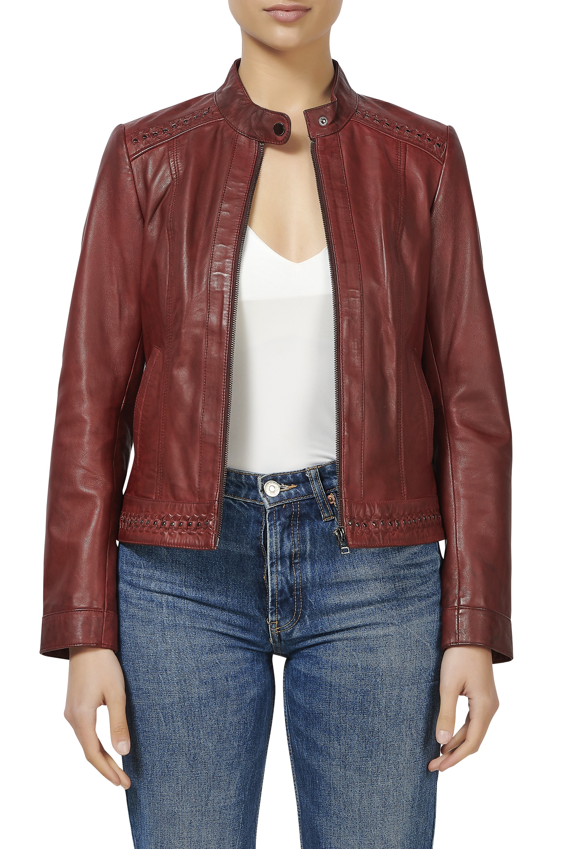 Blusão em pele Pilar