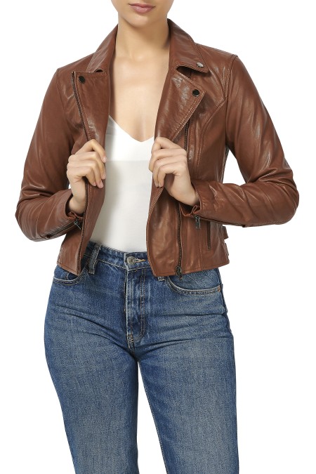 Biker em pele Katia