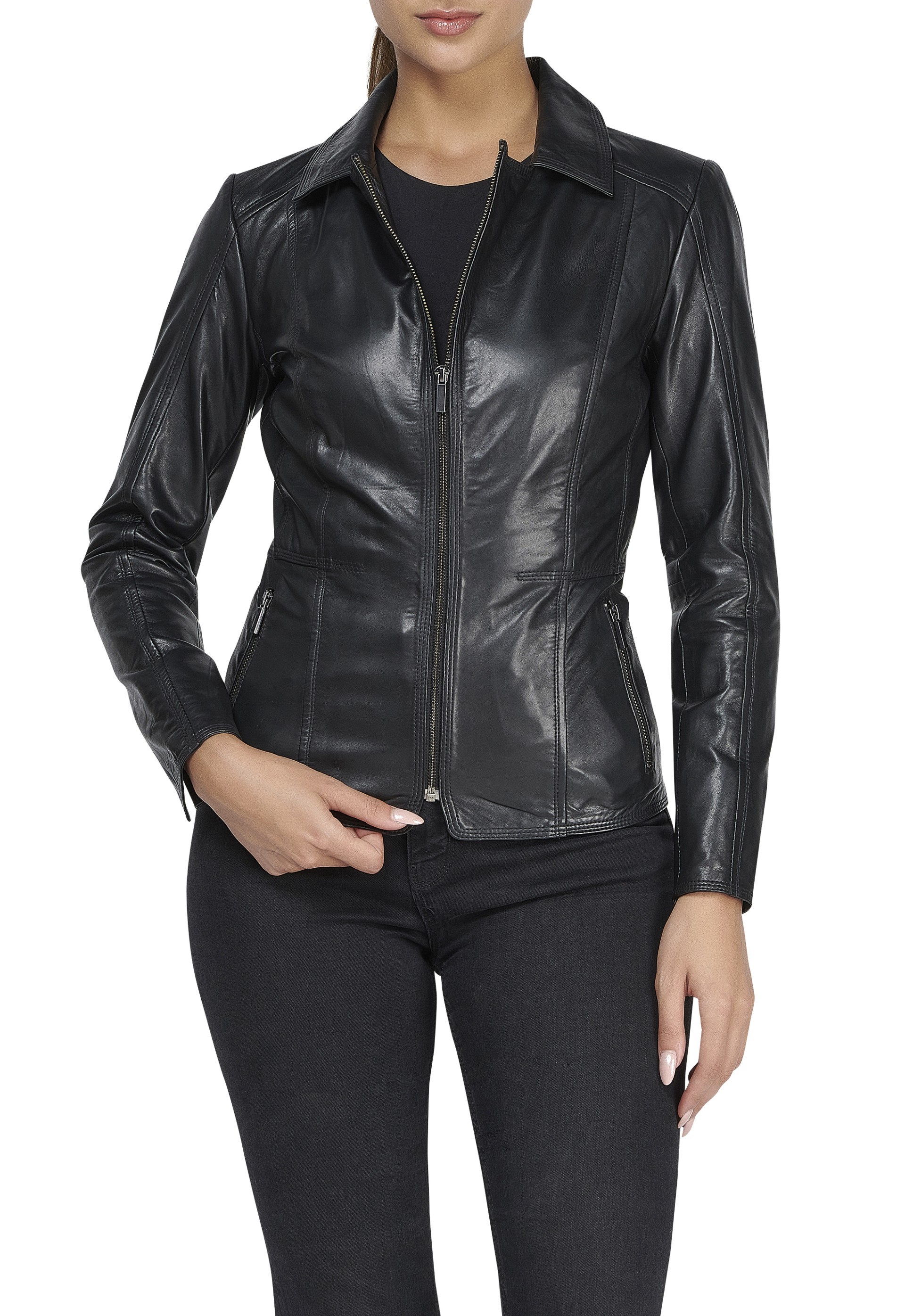 Casaco em pele Mirella