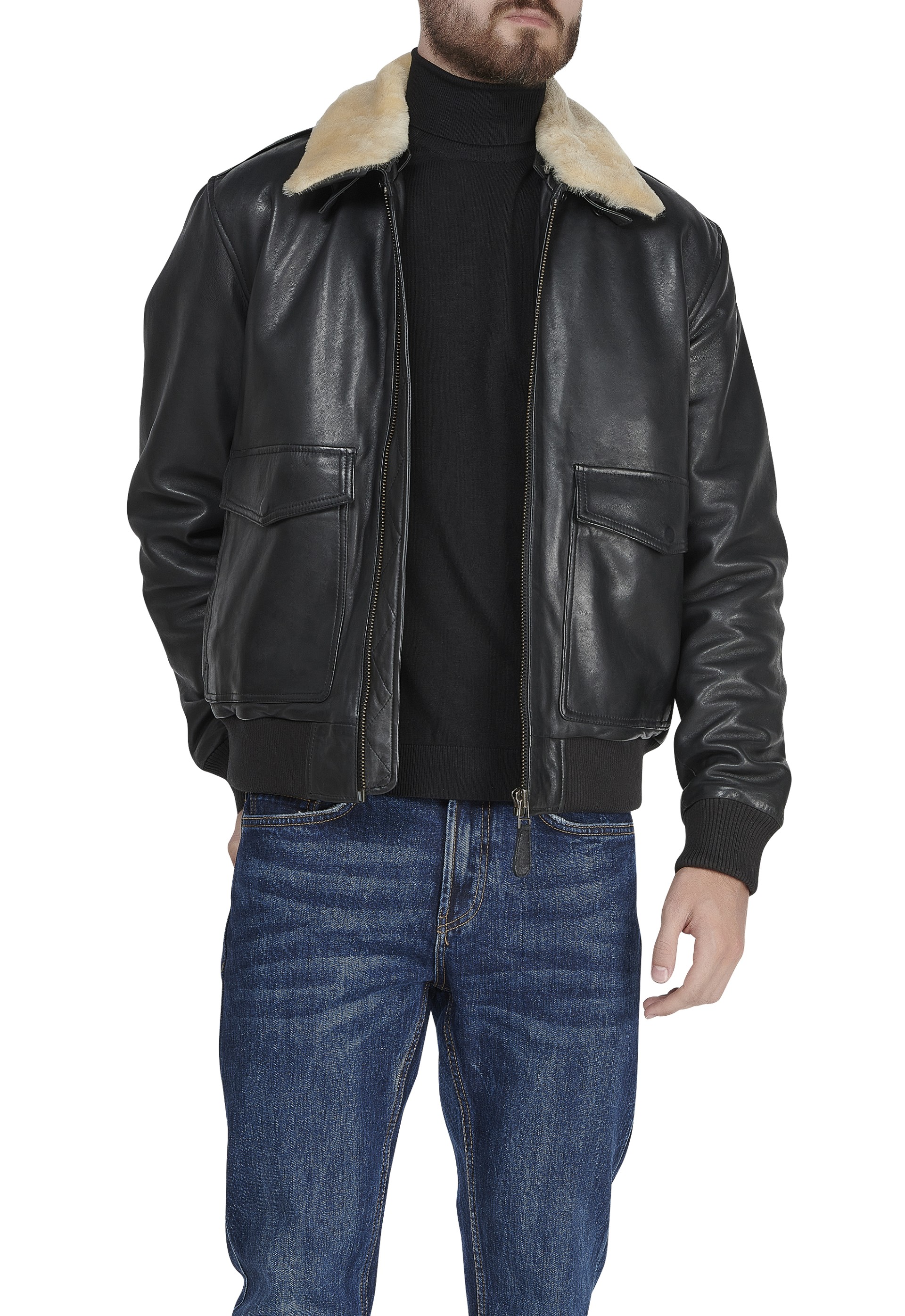 Blusão em pele Sebastian