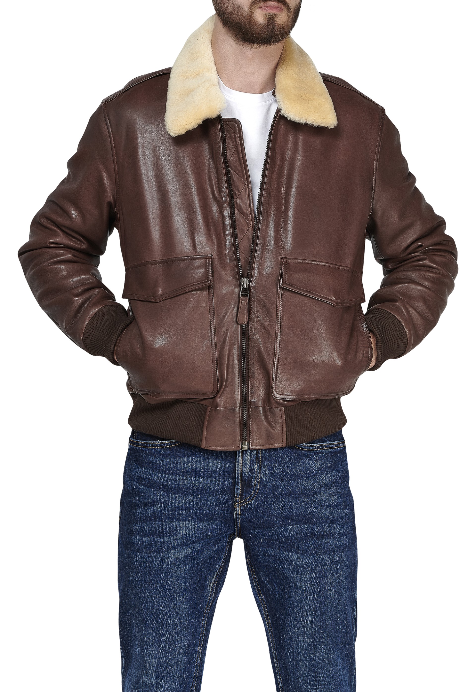 Blusão em pele Sebastian