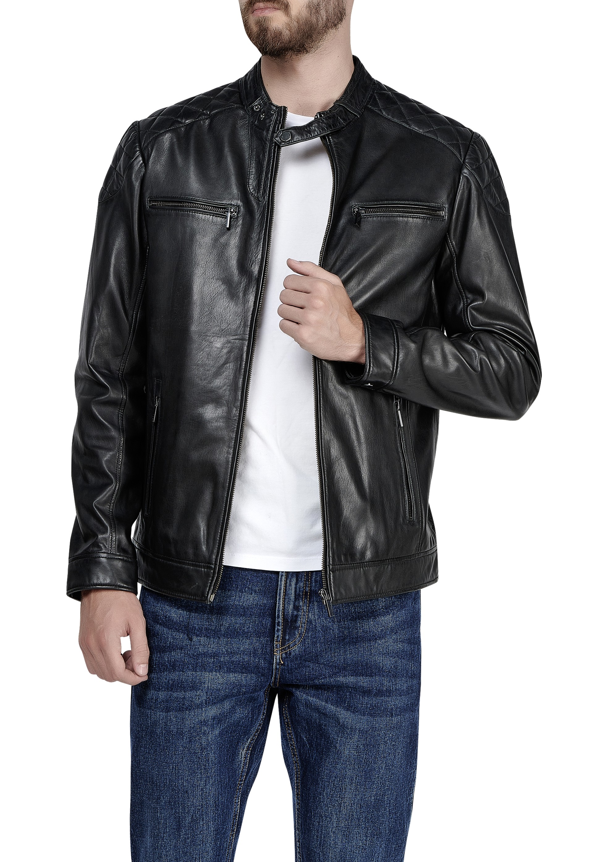 Blusão em pele Mateo