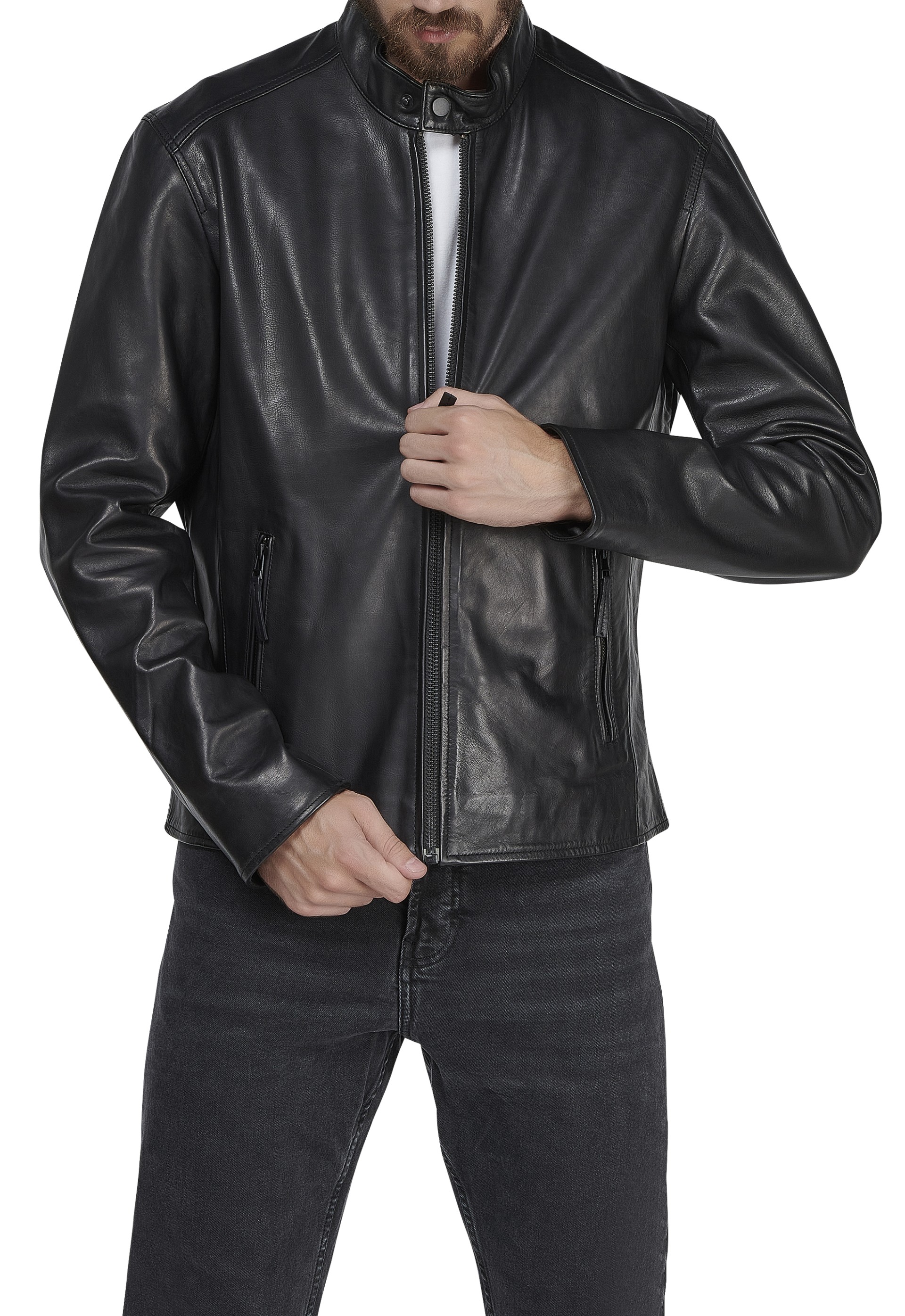 Blusão em pele Paco