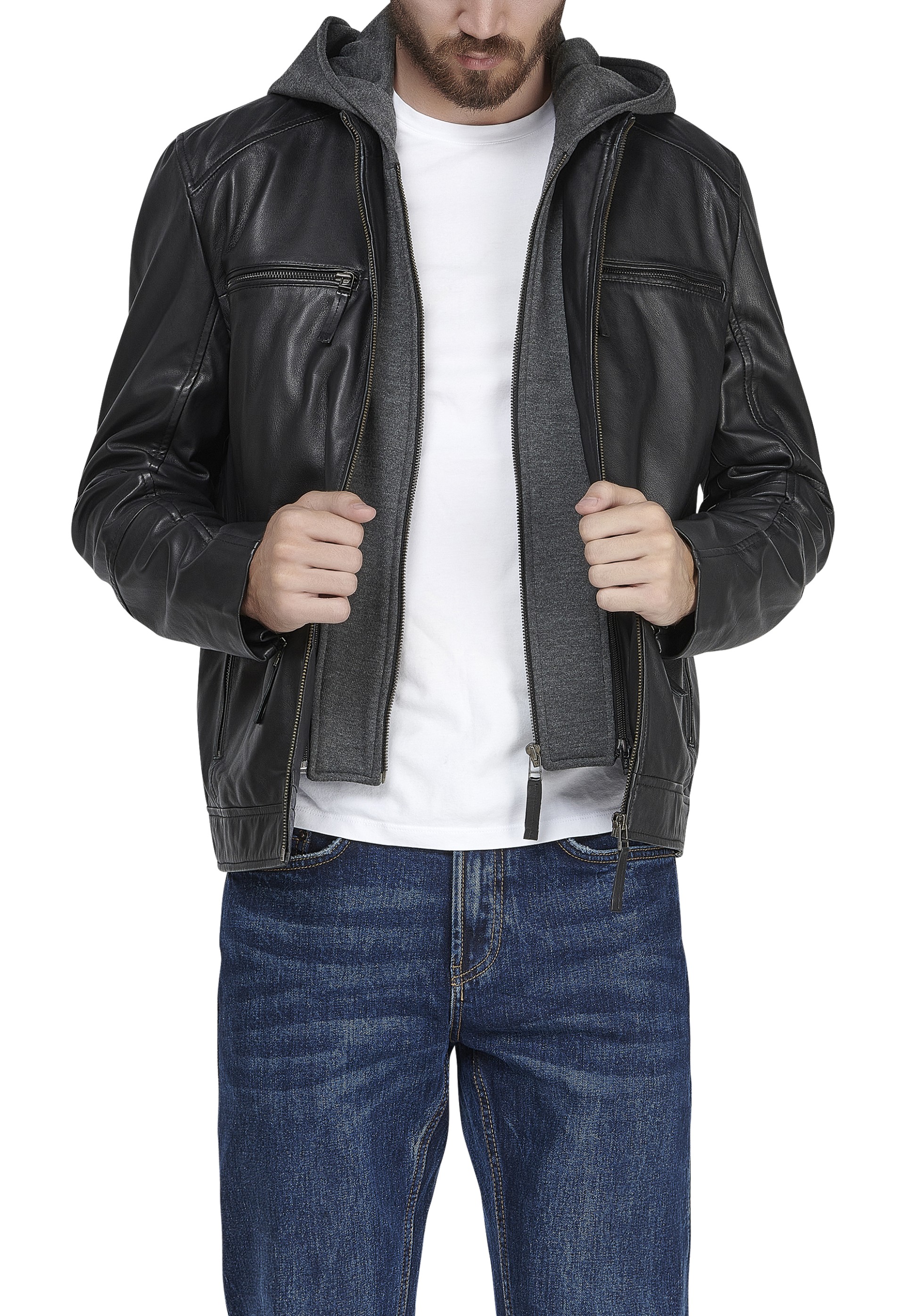 Blusão em pele Kevin