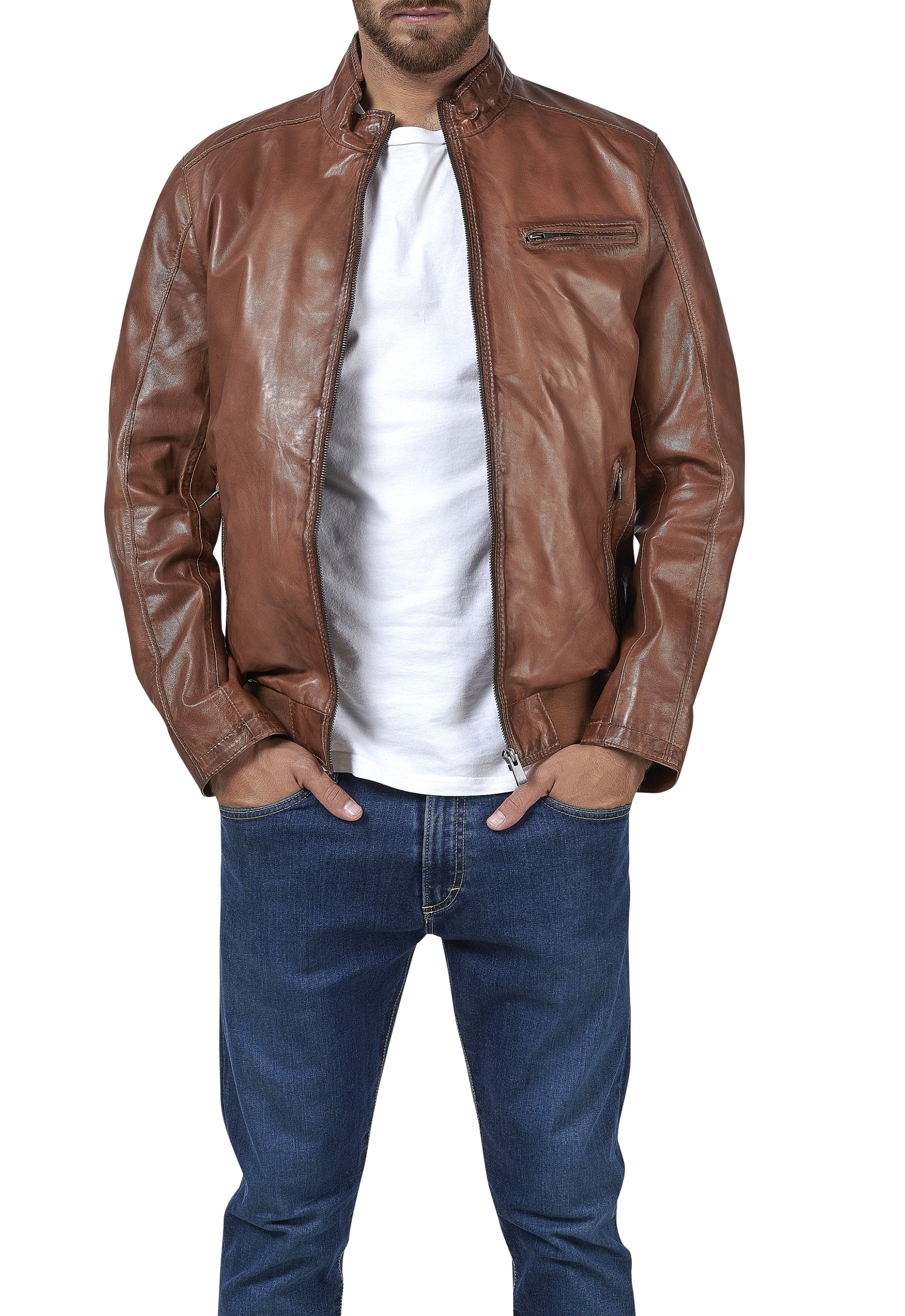 Blusão em pele Bento