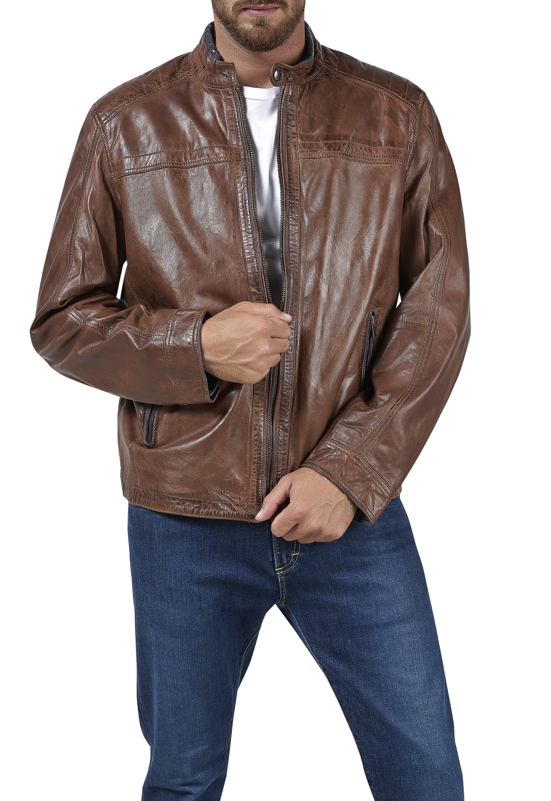 Blusão em pele Miguel