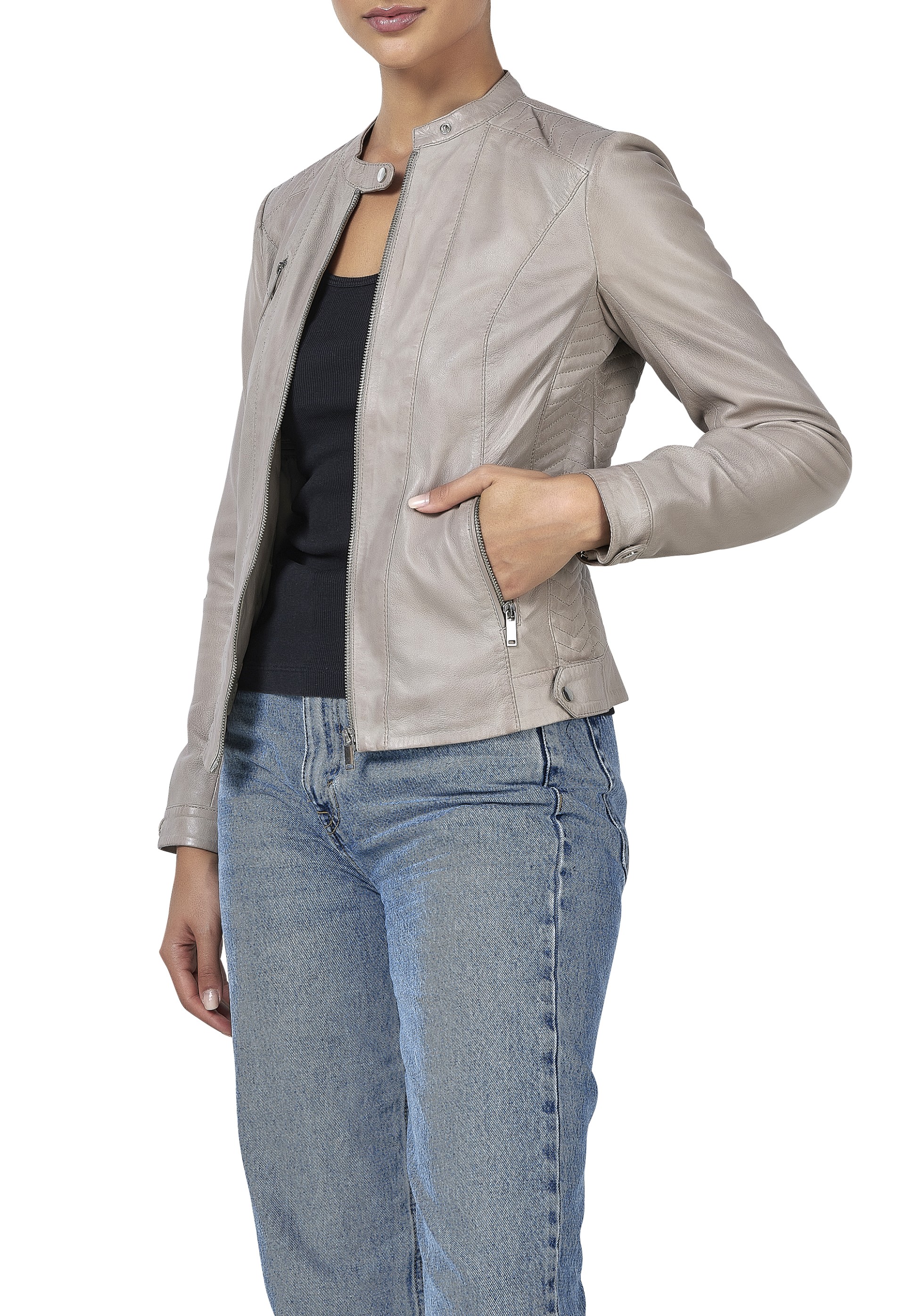 Blusão em pele Esther