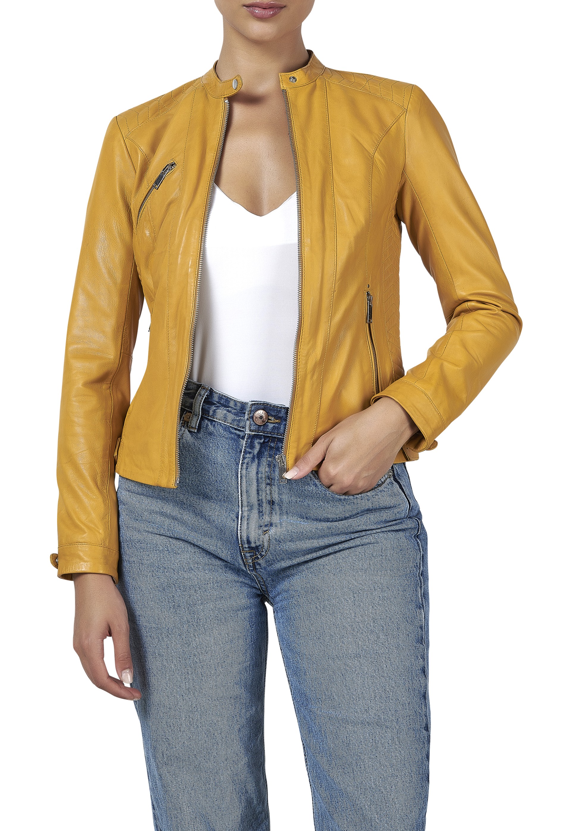 Blusão em pele Esther