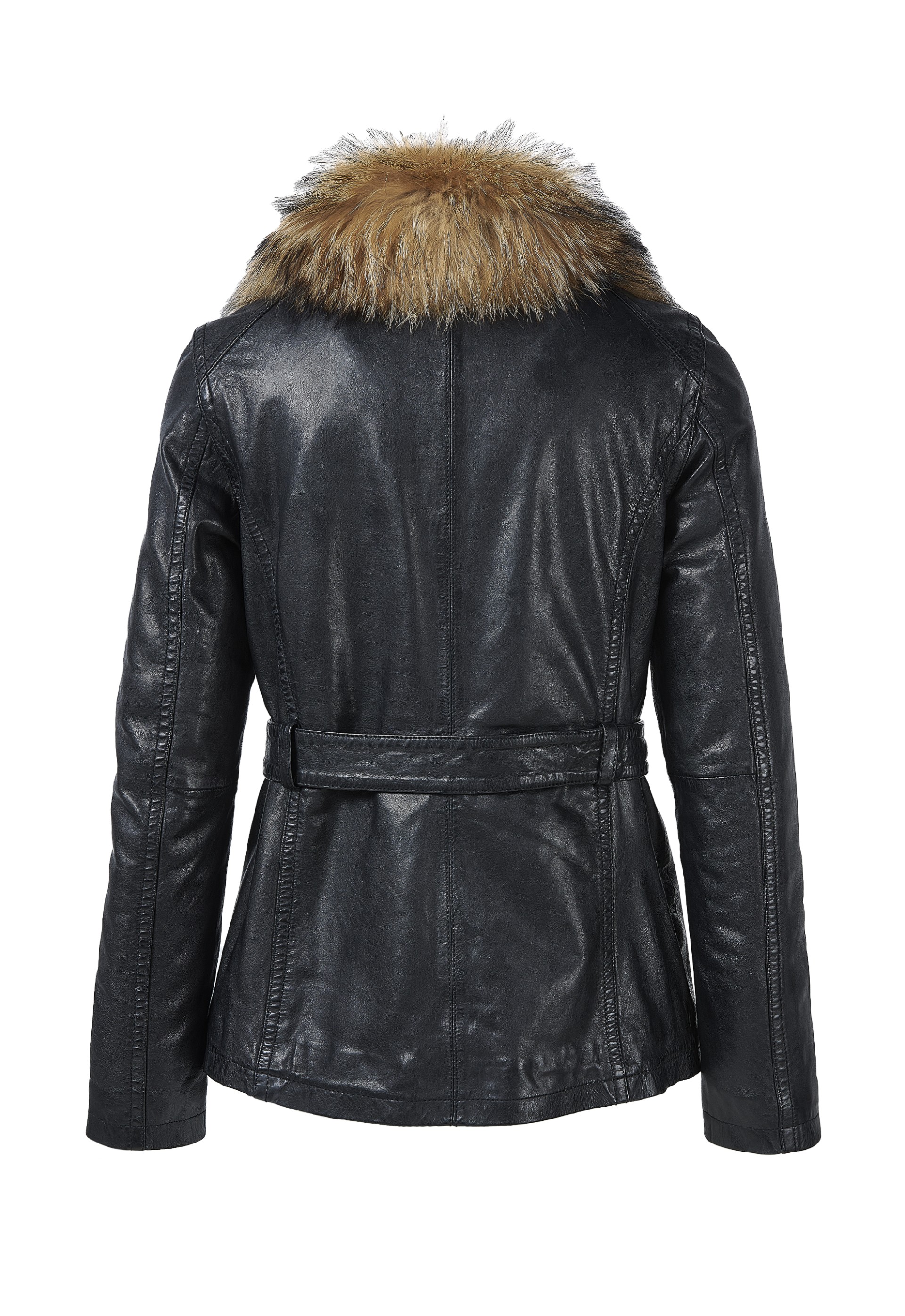 Casaco em pele Anabela