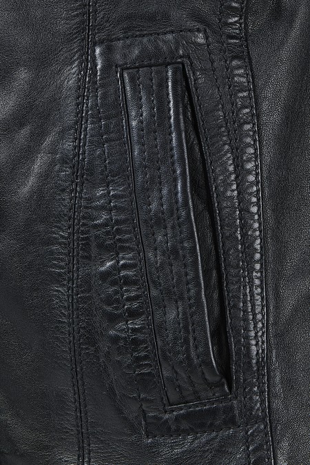 Casaco em pele Anabela