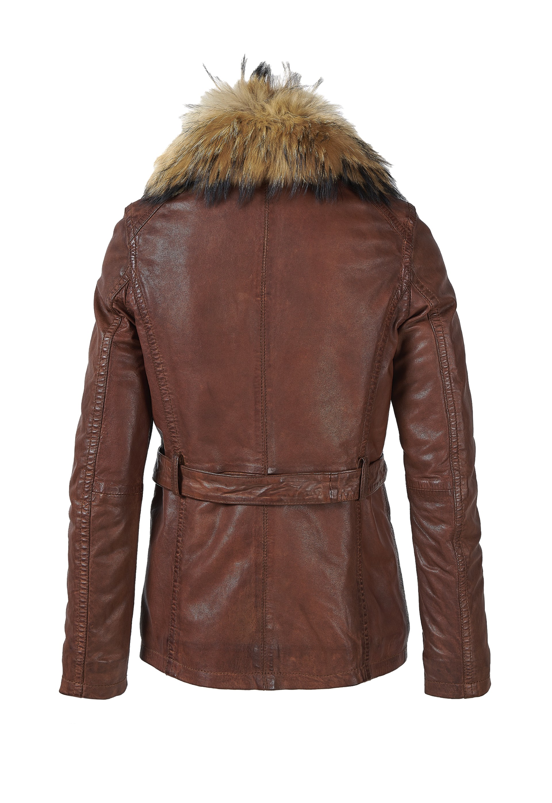 Casaco em pele Anabela