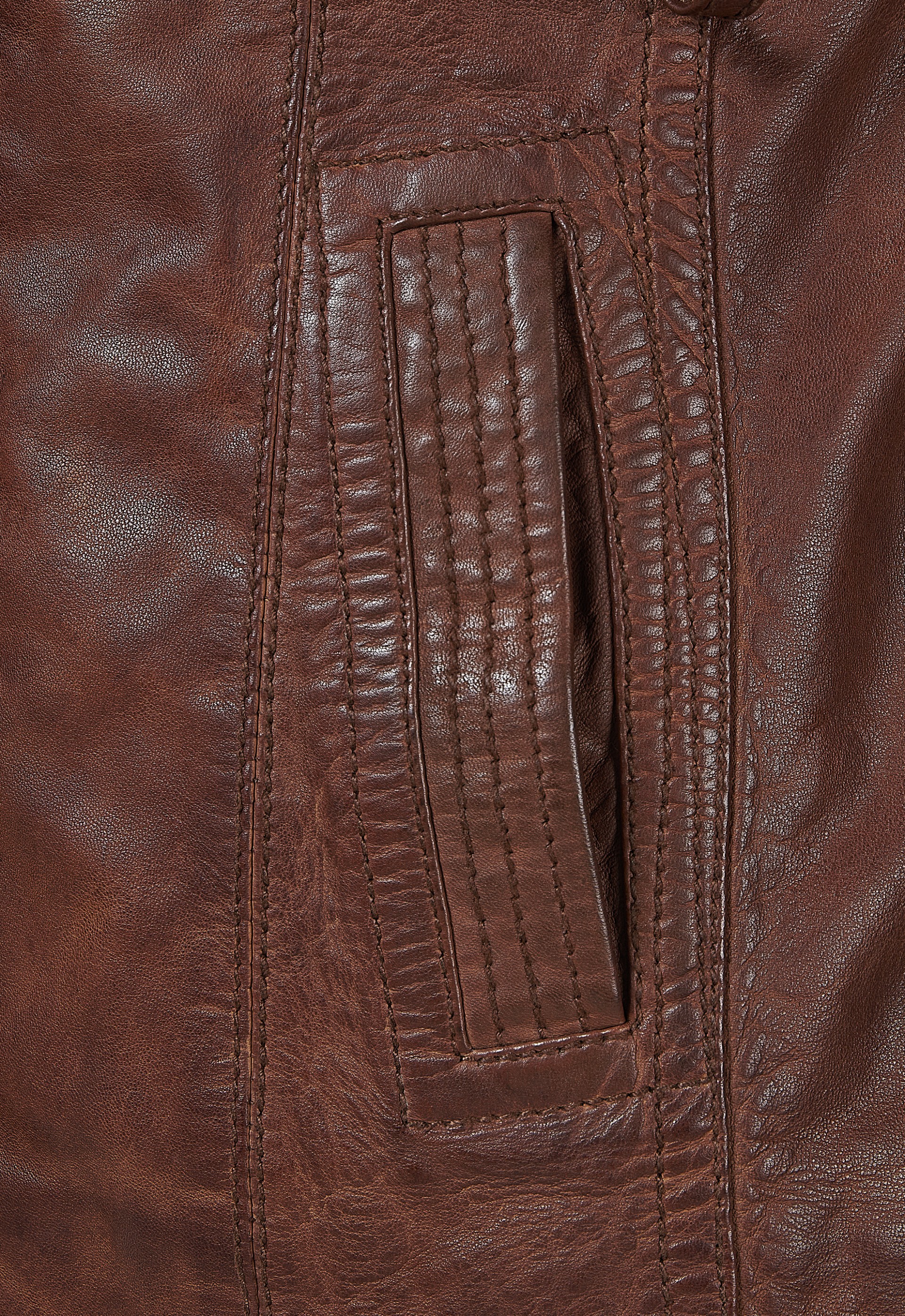 Casaco em pele Anabela