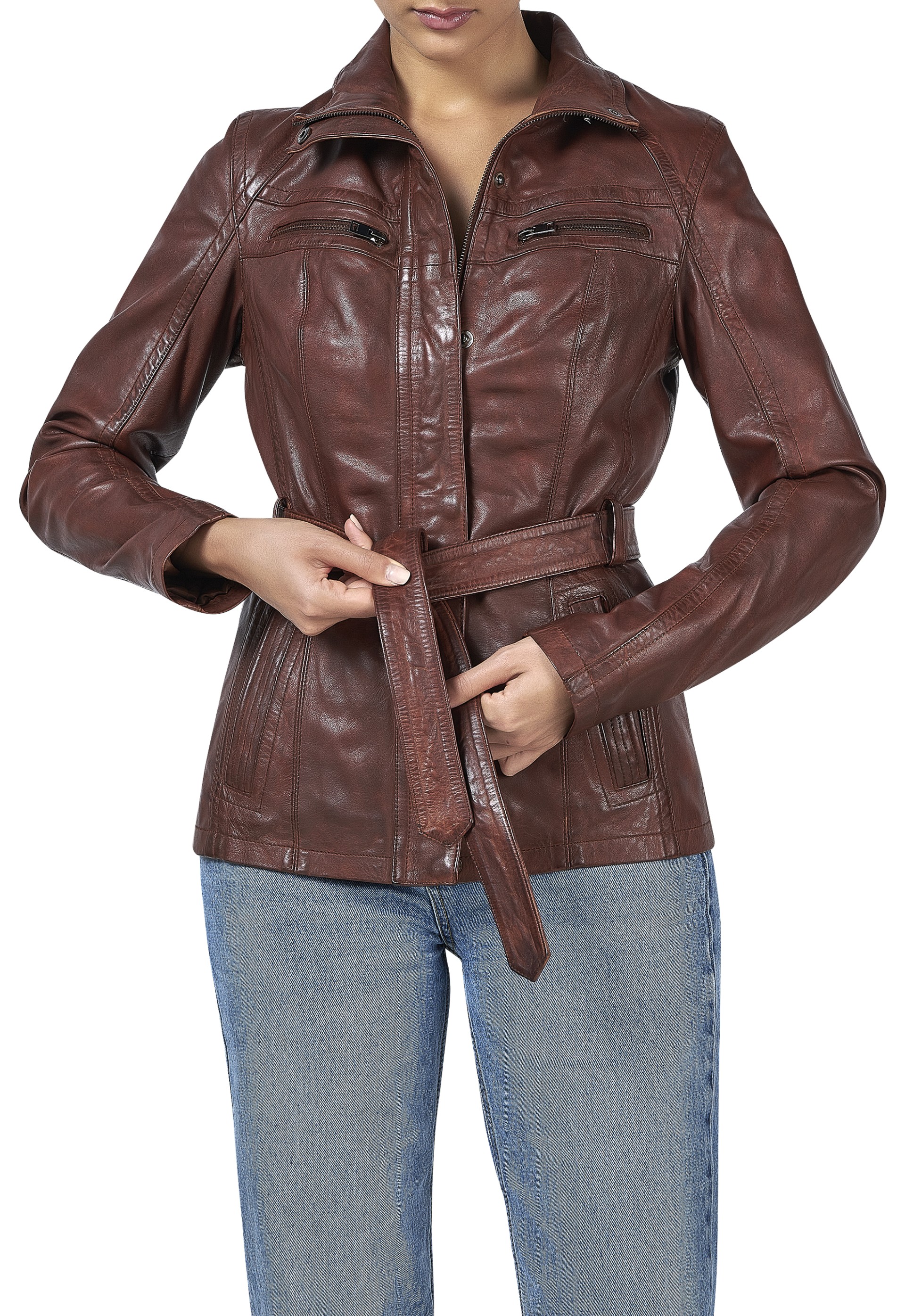 Casaco em pele Meghan