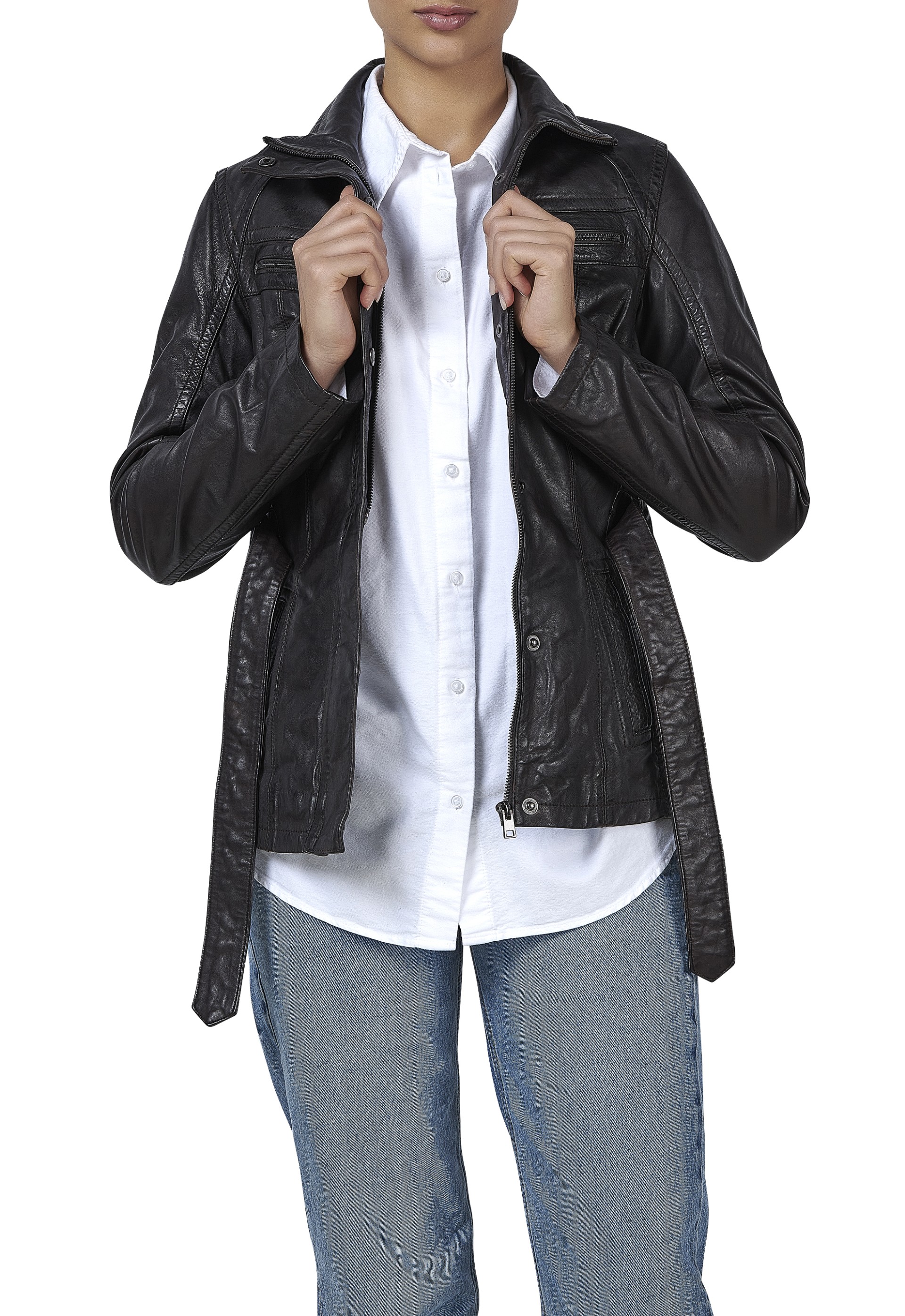 Casaco em pele Meghan