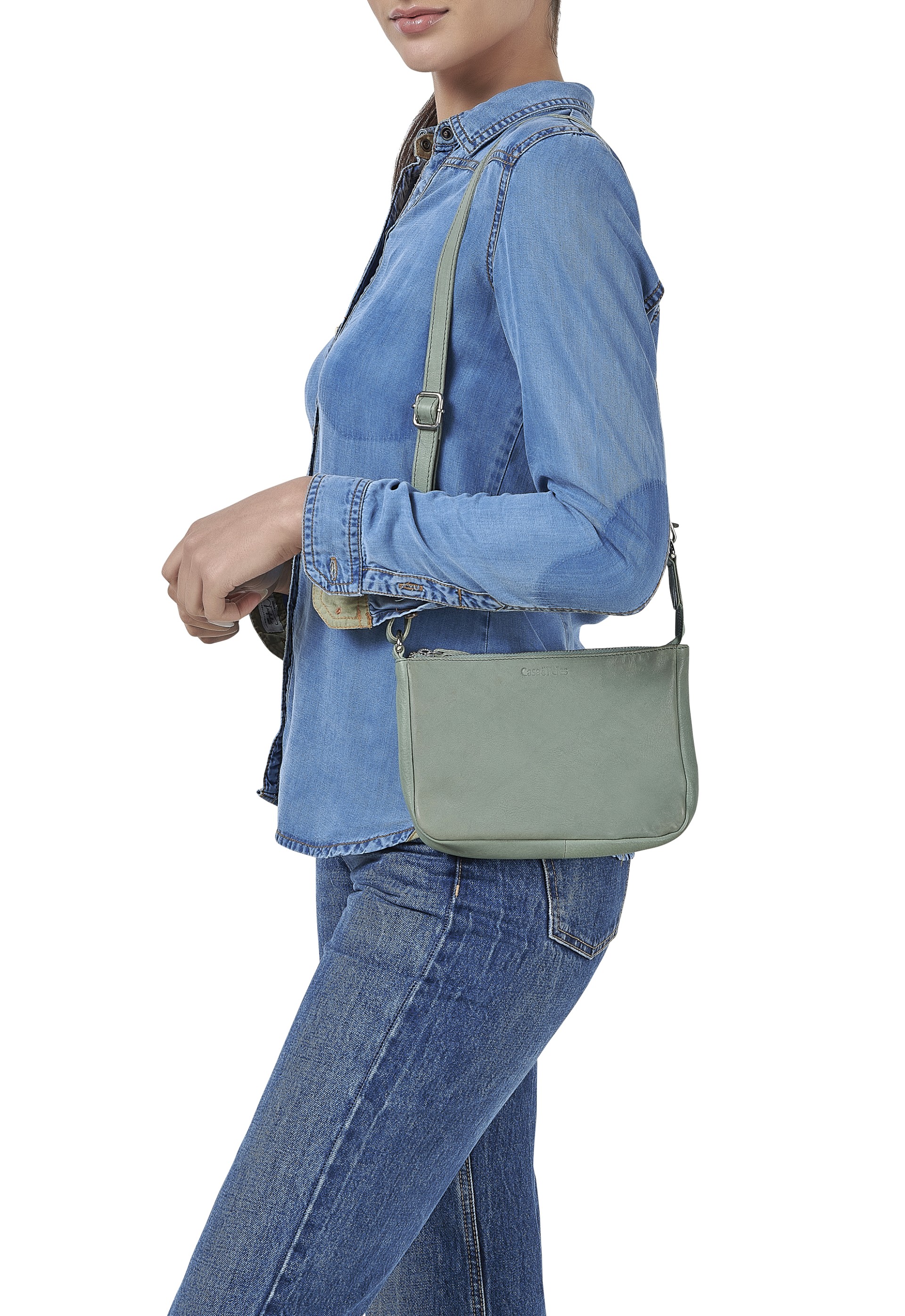 Mala em pele Pérola