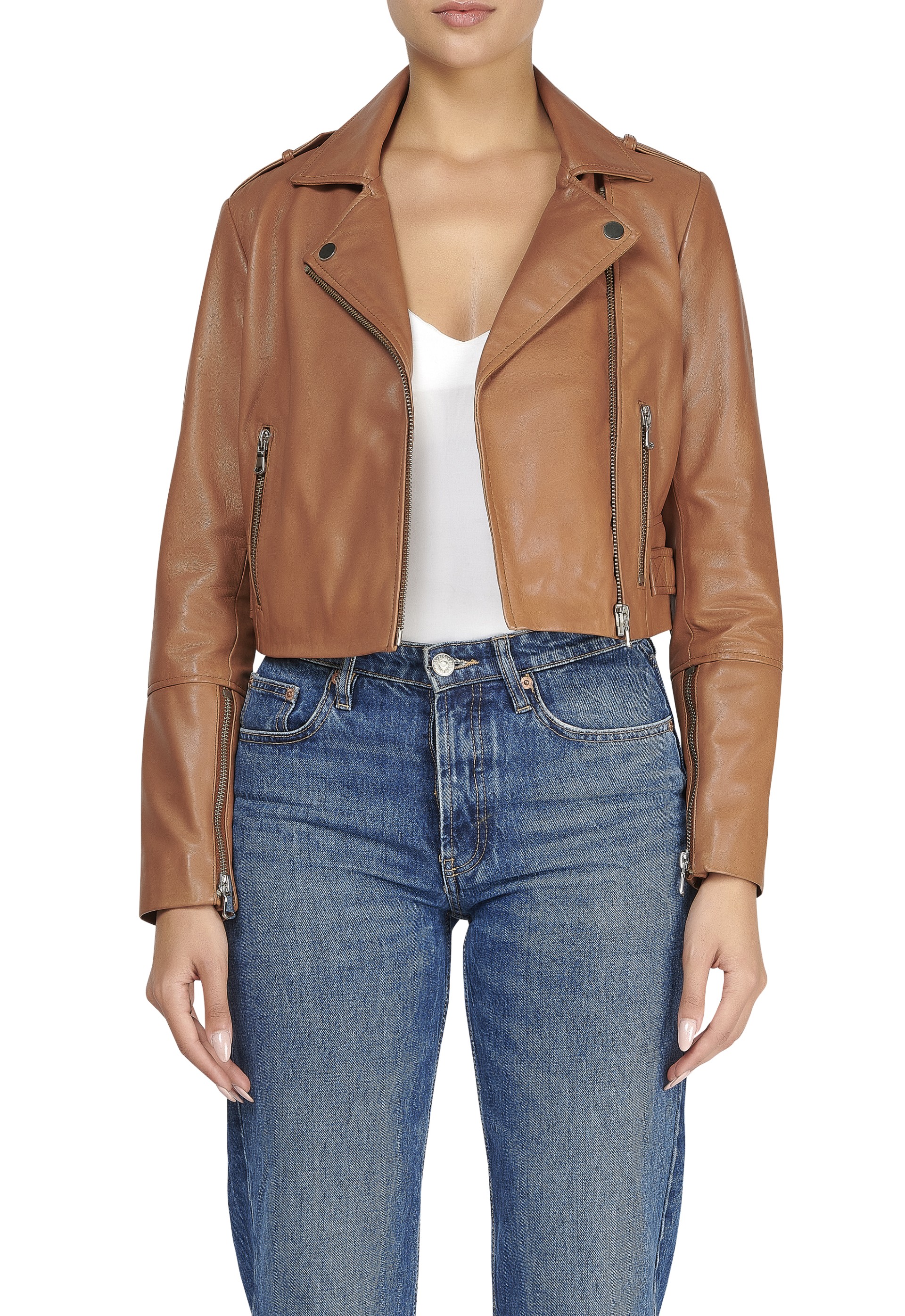 Blusão em pele Clara