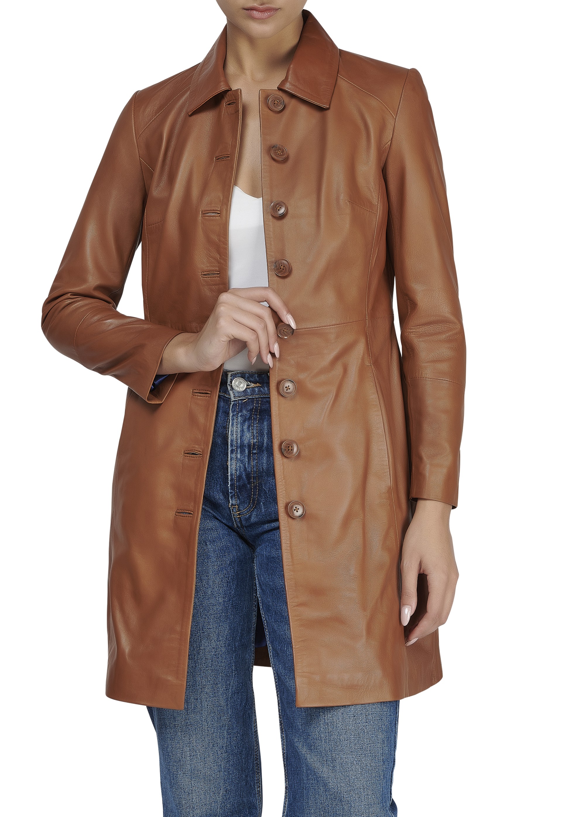 Casaco em pele Lívia