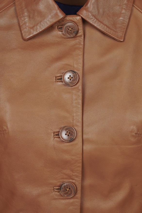 Casaco em pele Lívia