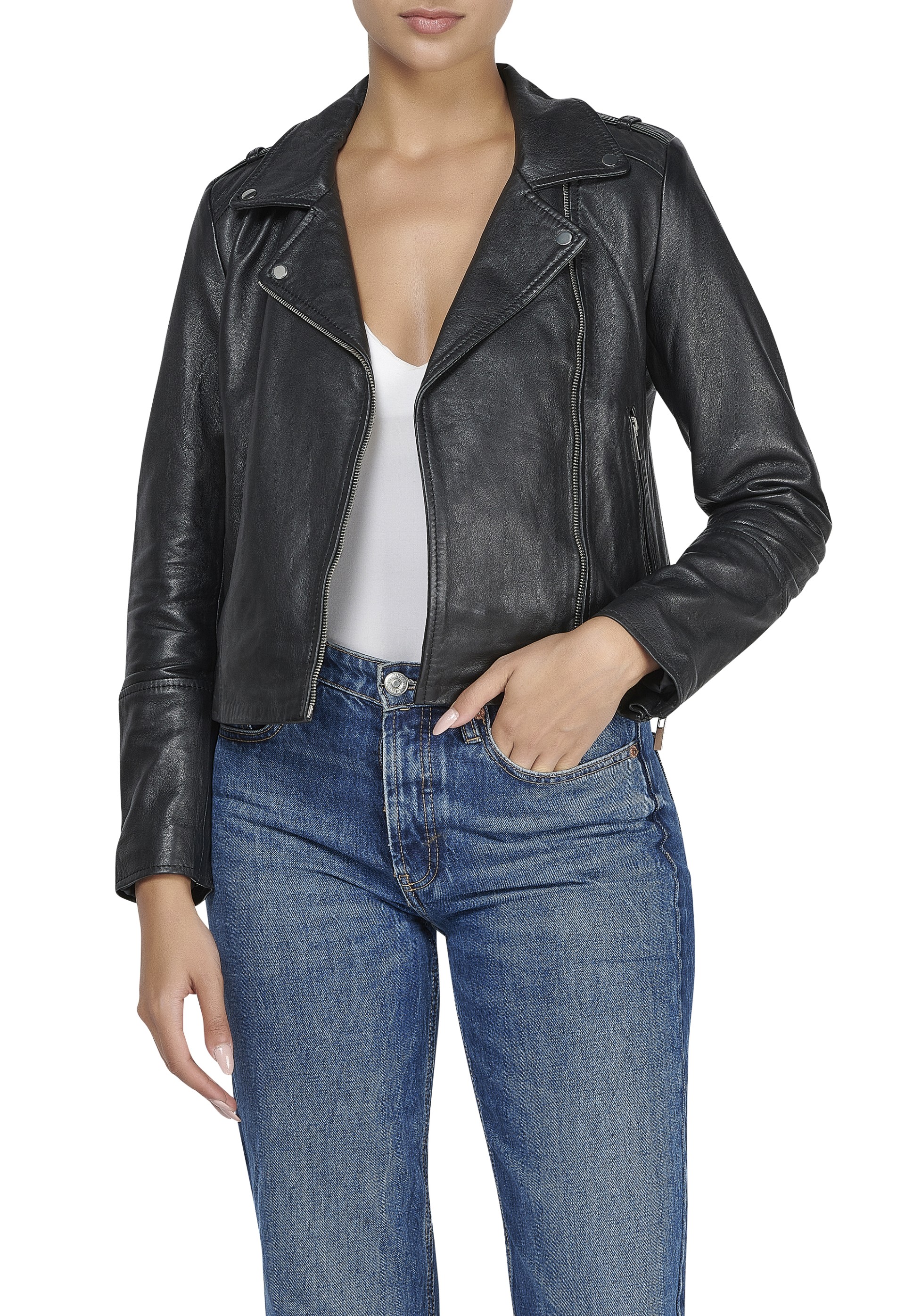 Blusão em pele Rosana