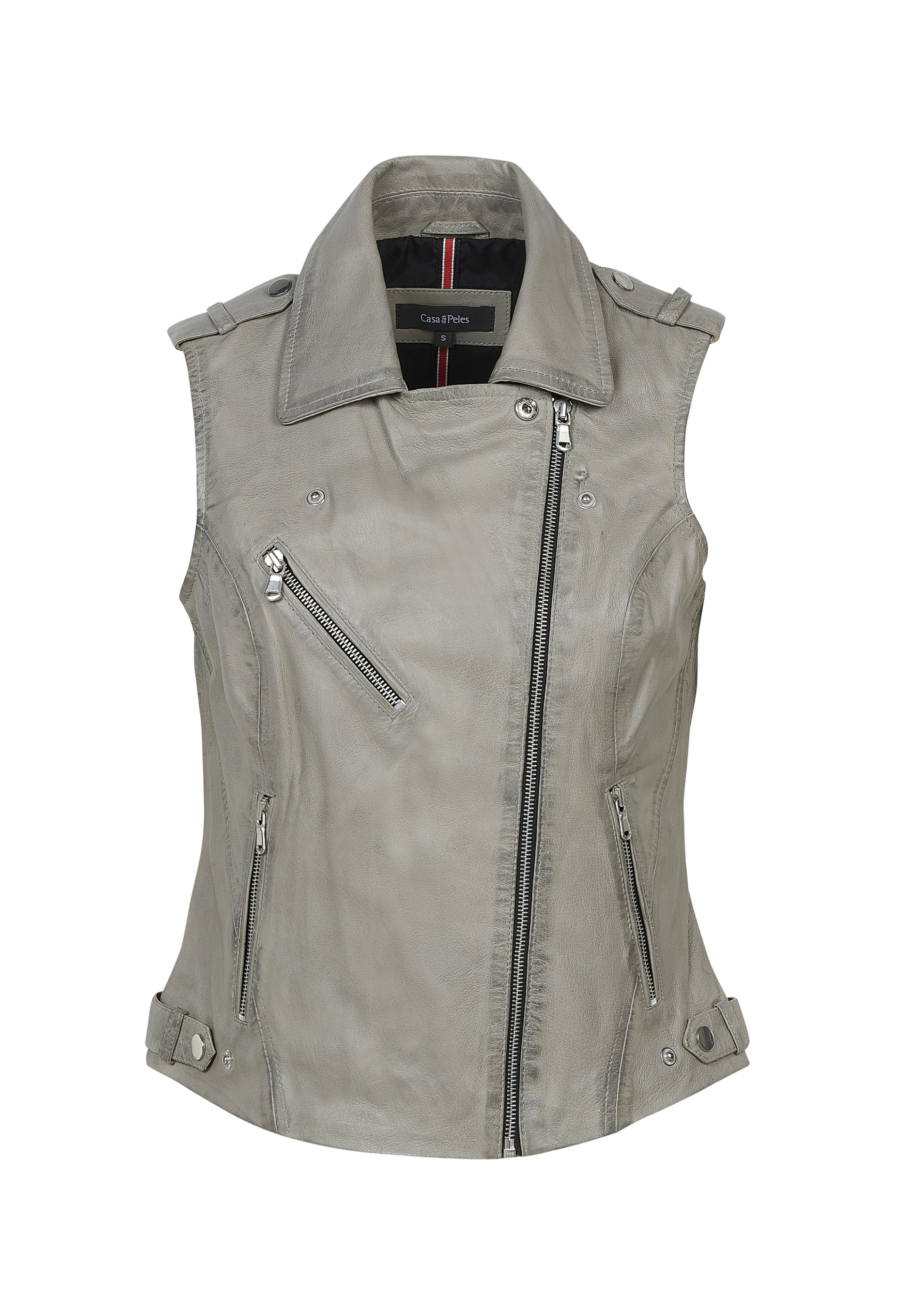 Colete em pele Maya