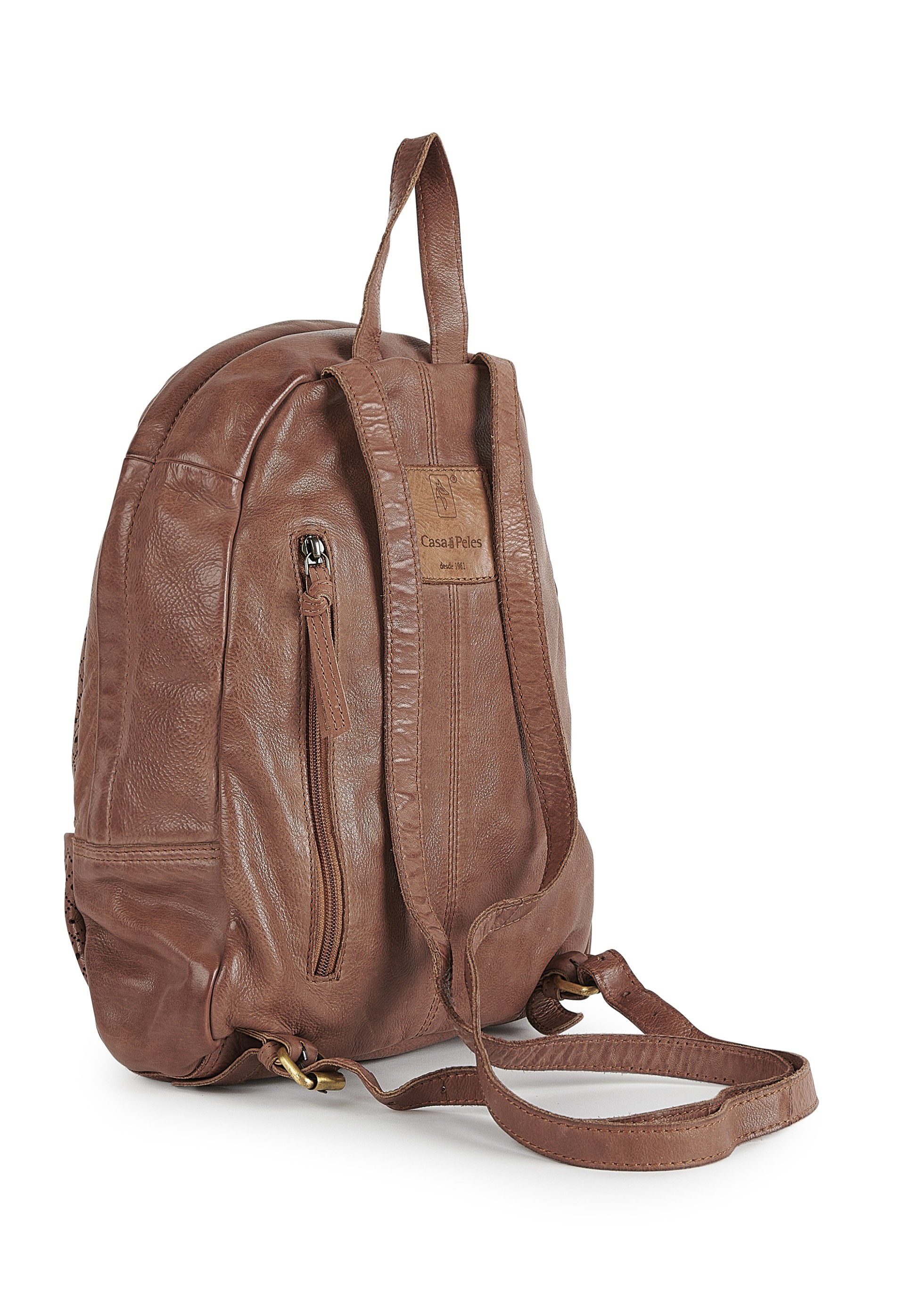 Mochila em pele Petra