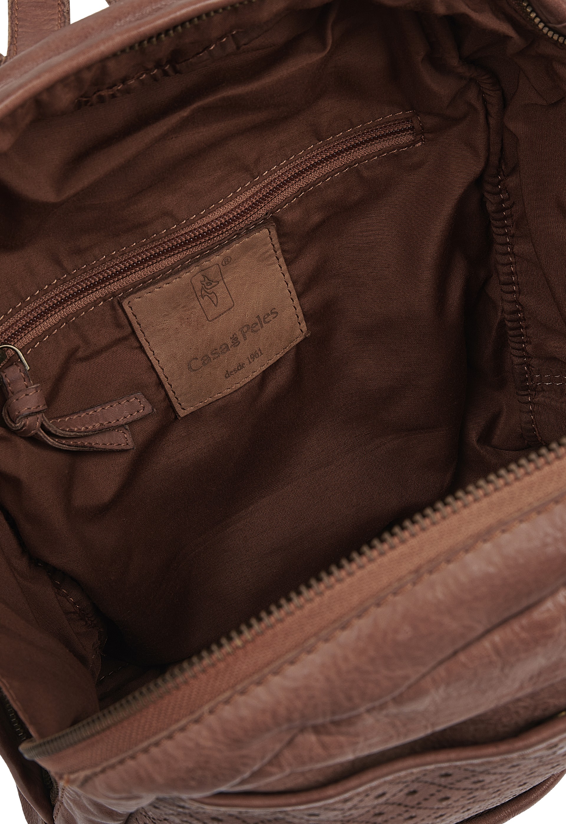 Mochila em pele Petra