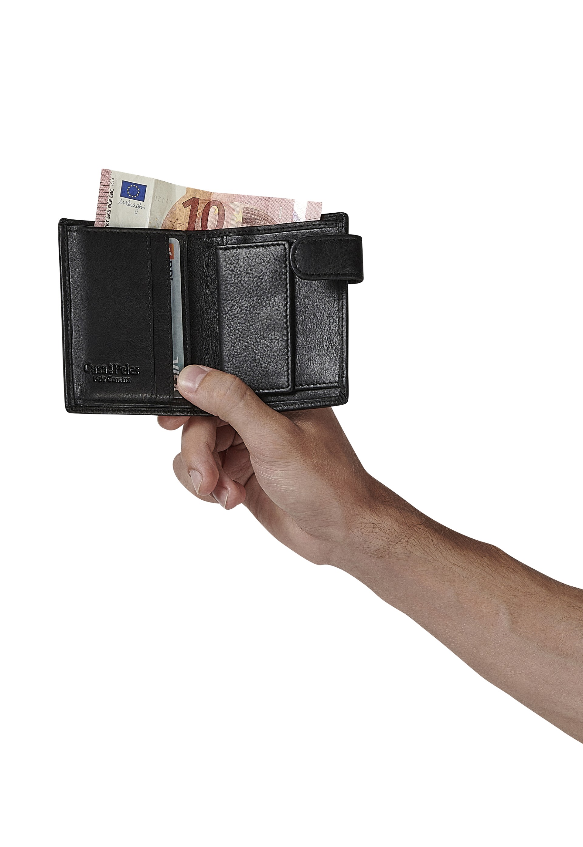 carteira em pele 879V.