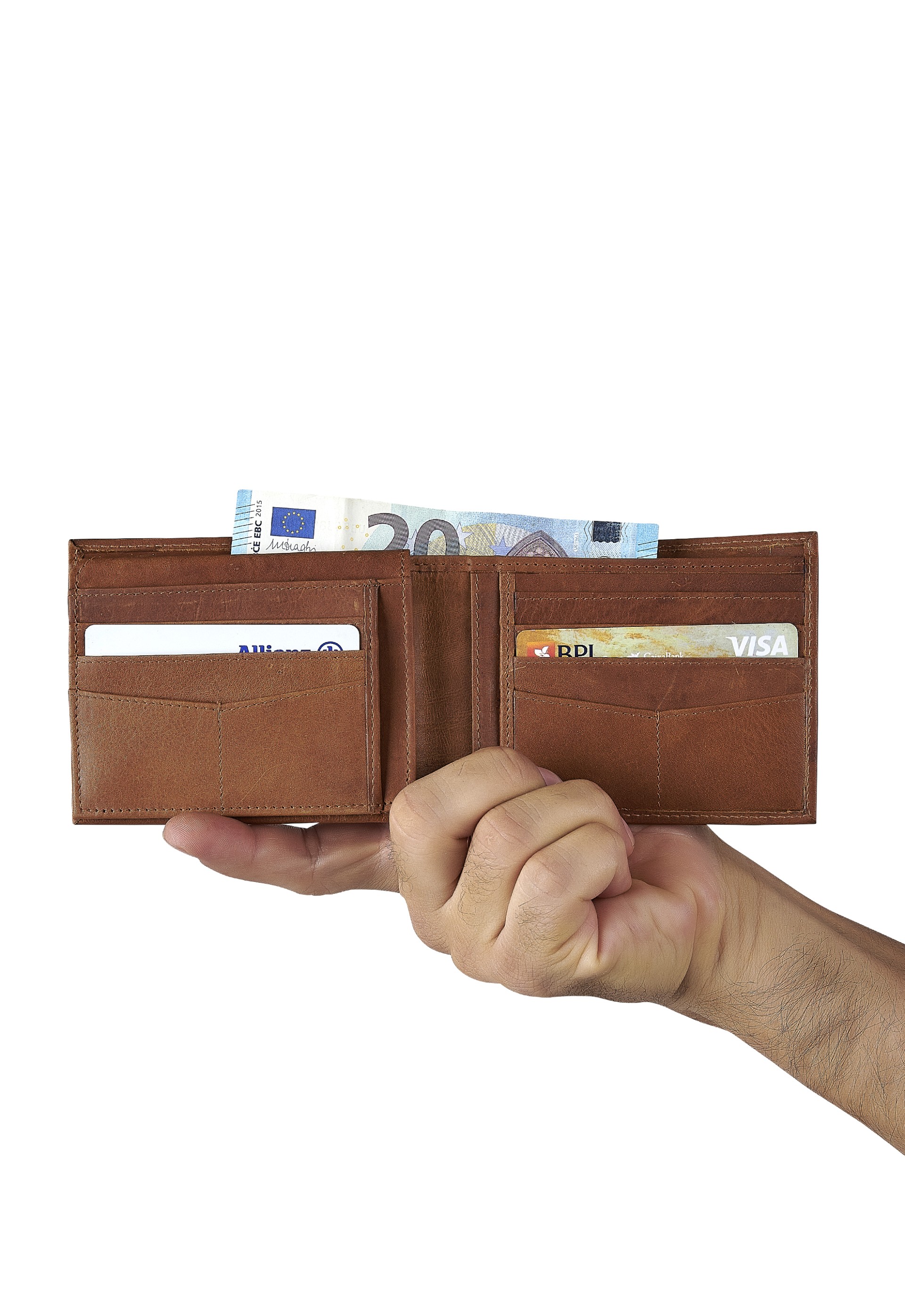 Carteira em pele 10V