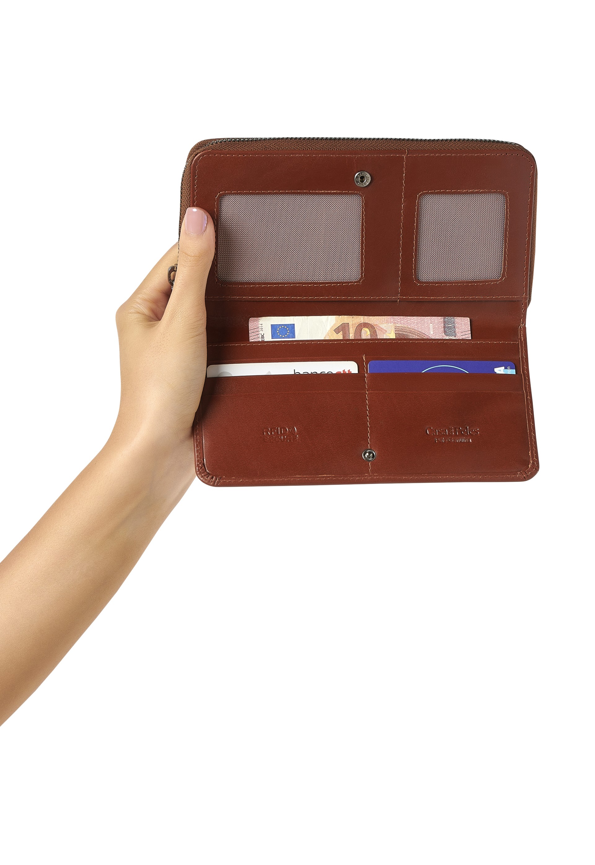 carteira em pele 8054VT