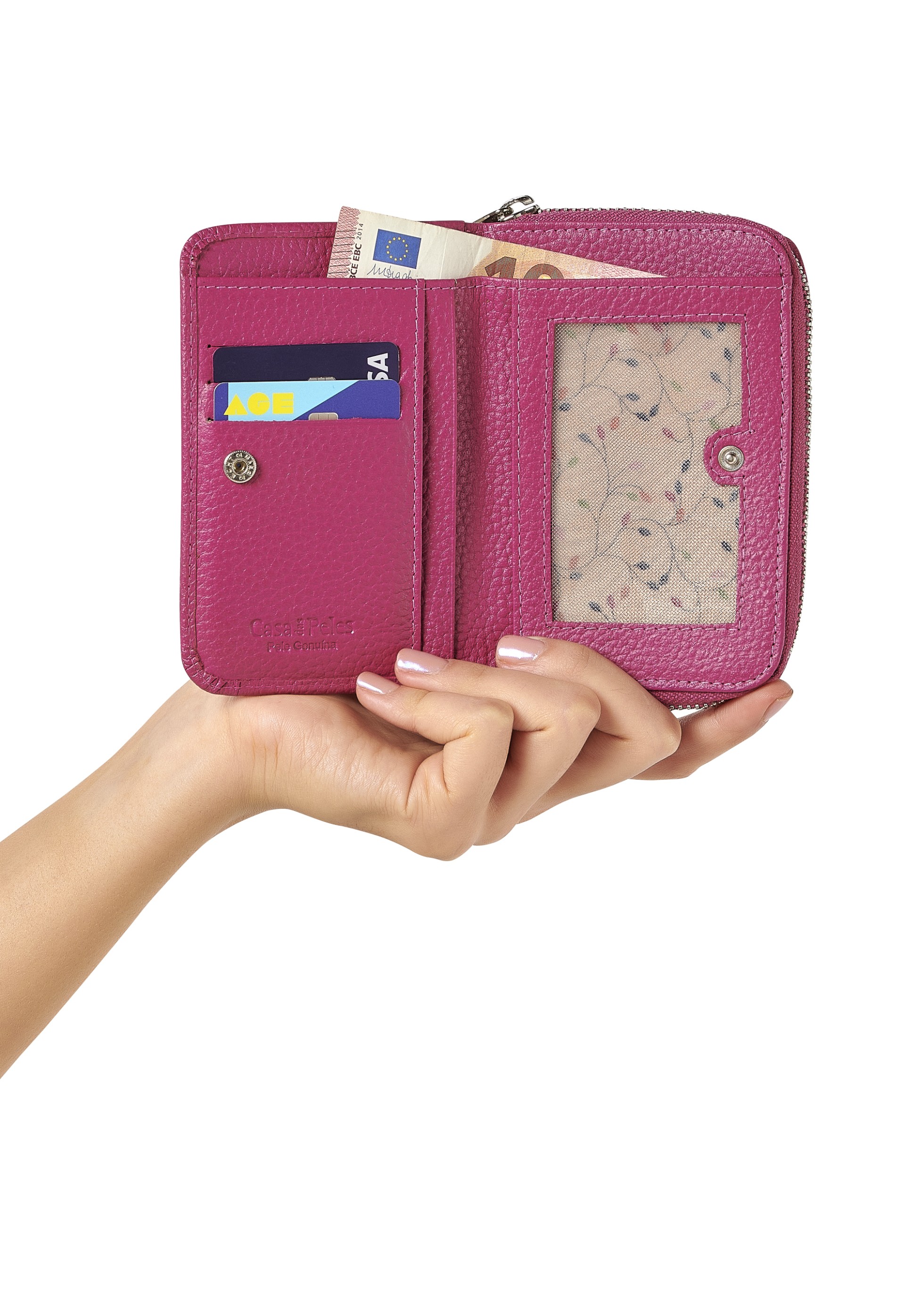 Carteira em pele 8055