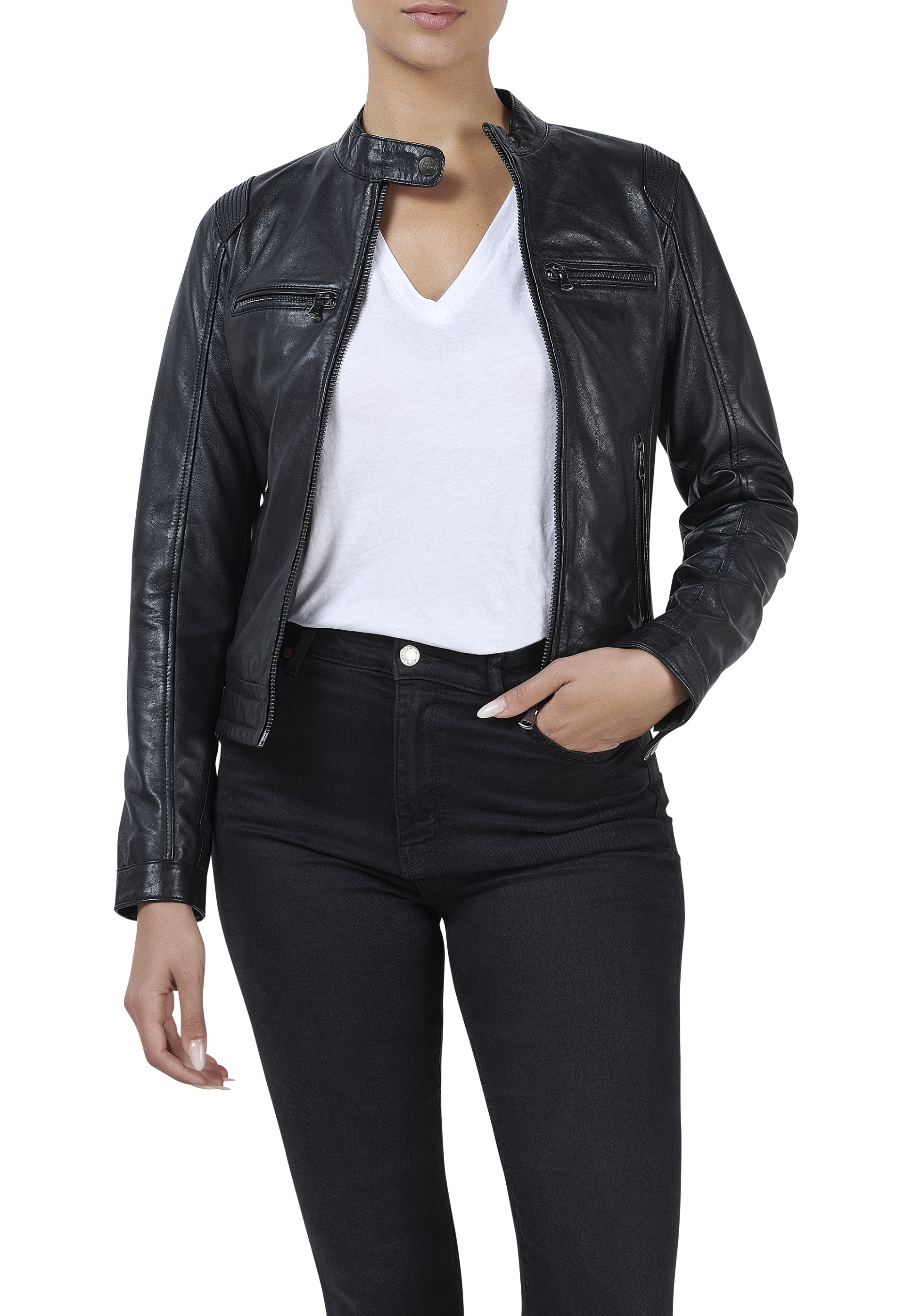 Blusão em pele Alícia