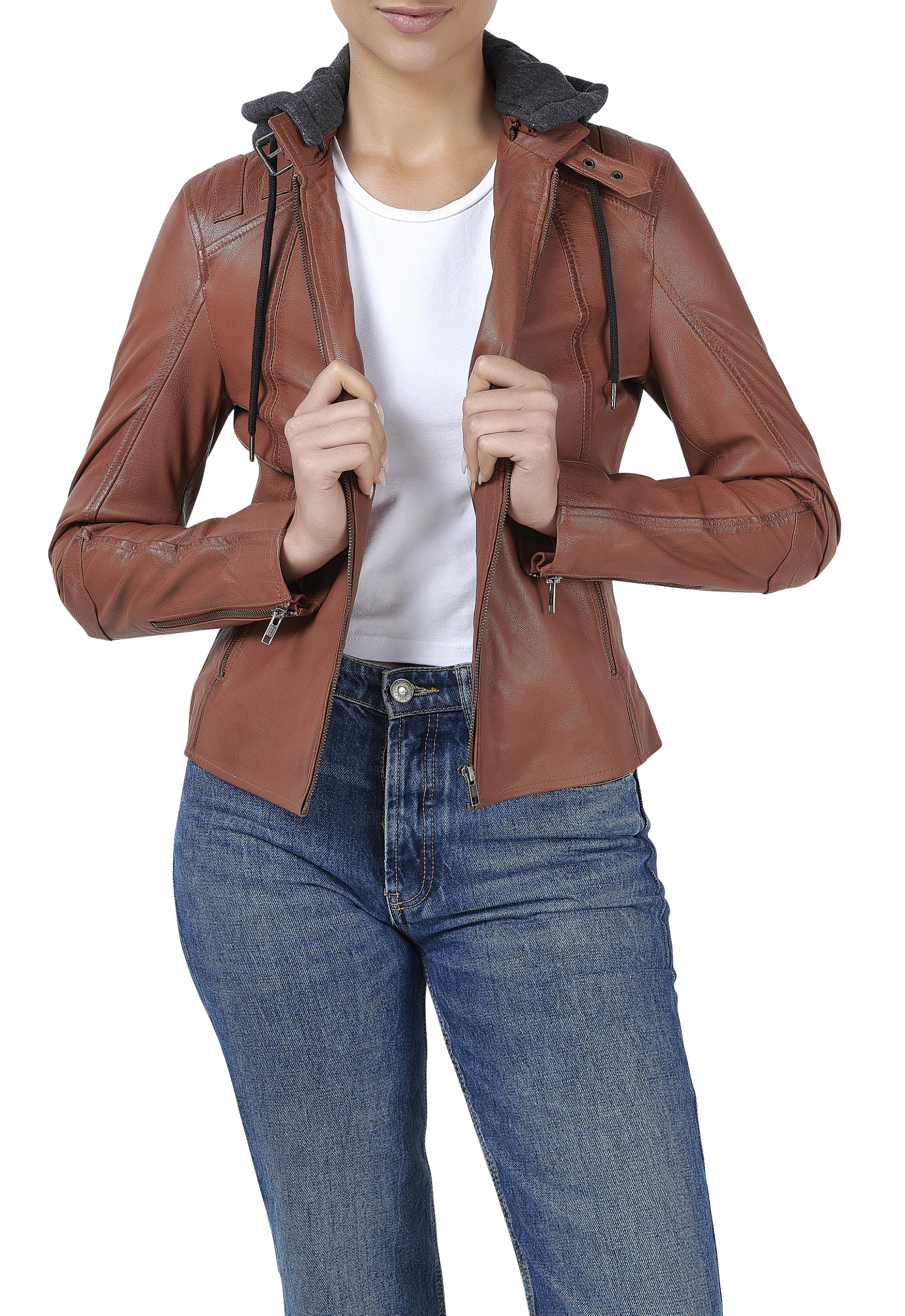 Blusão em pele Maya